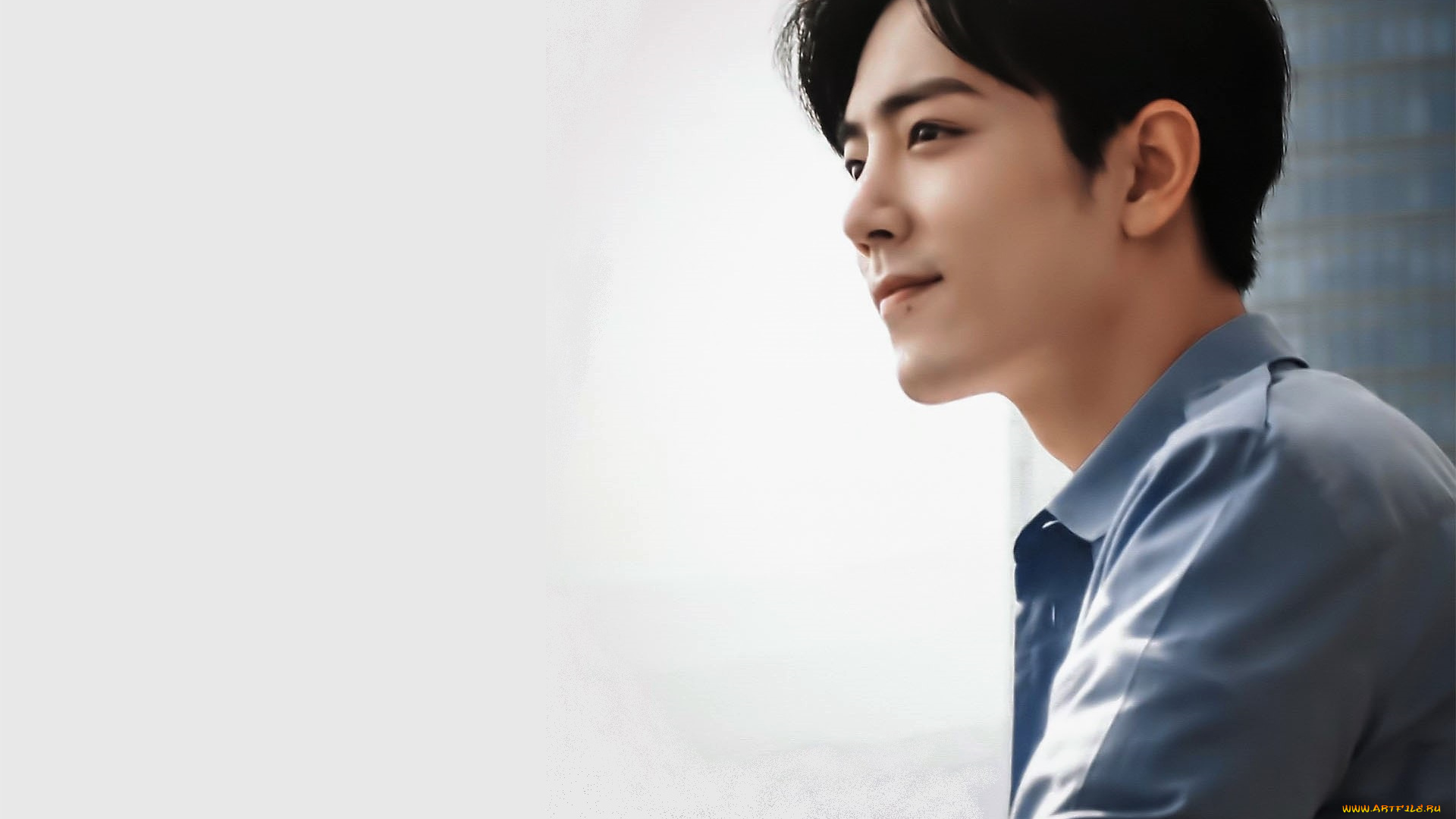 мужчины, xiao, zhan, актер, рубашка