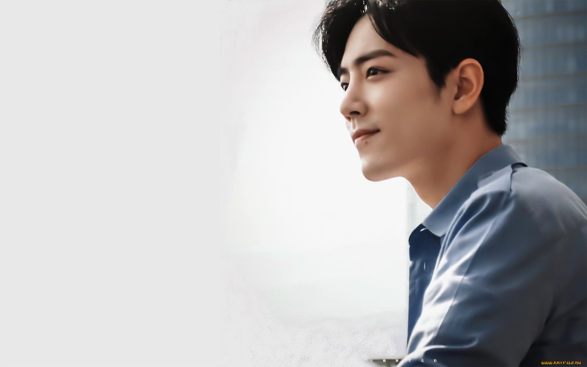 мужчины, xiao, zhan, актер, рубашка