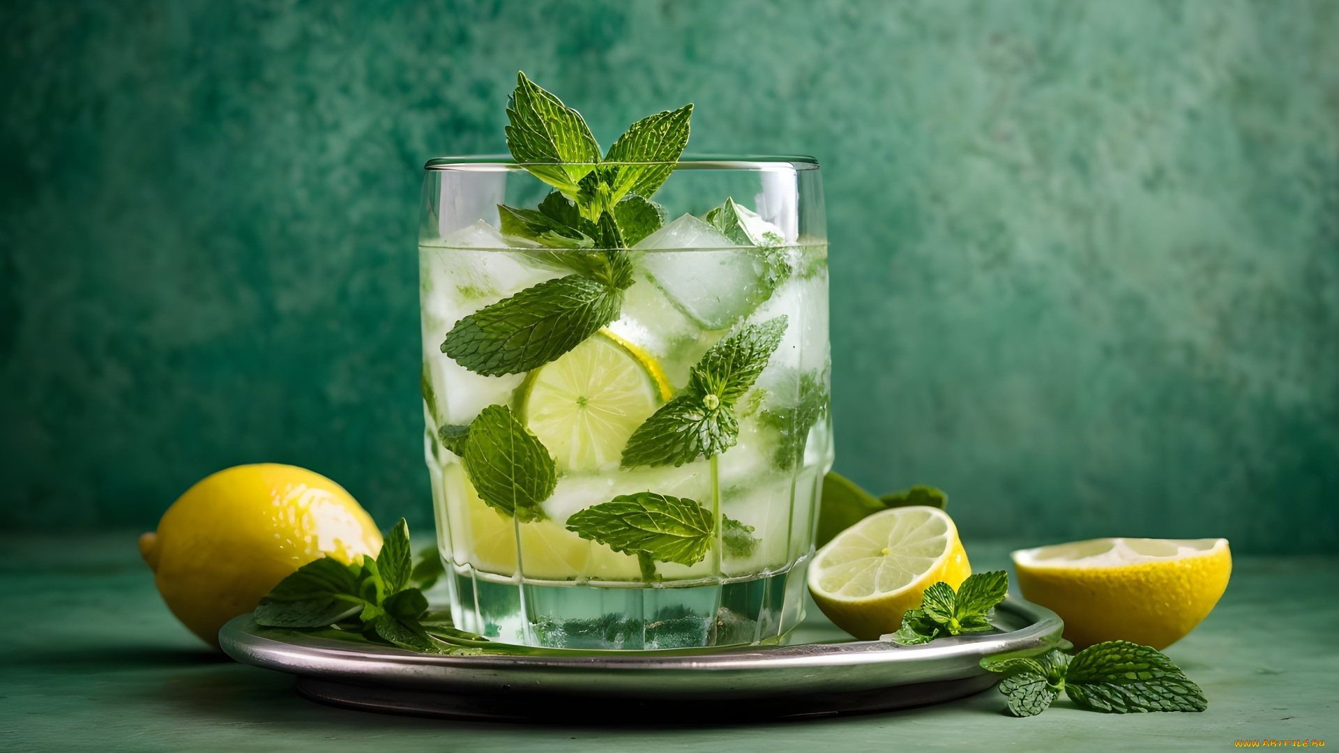 3д, графика, еда-, food, мохито