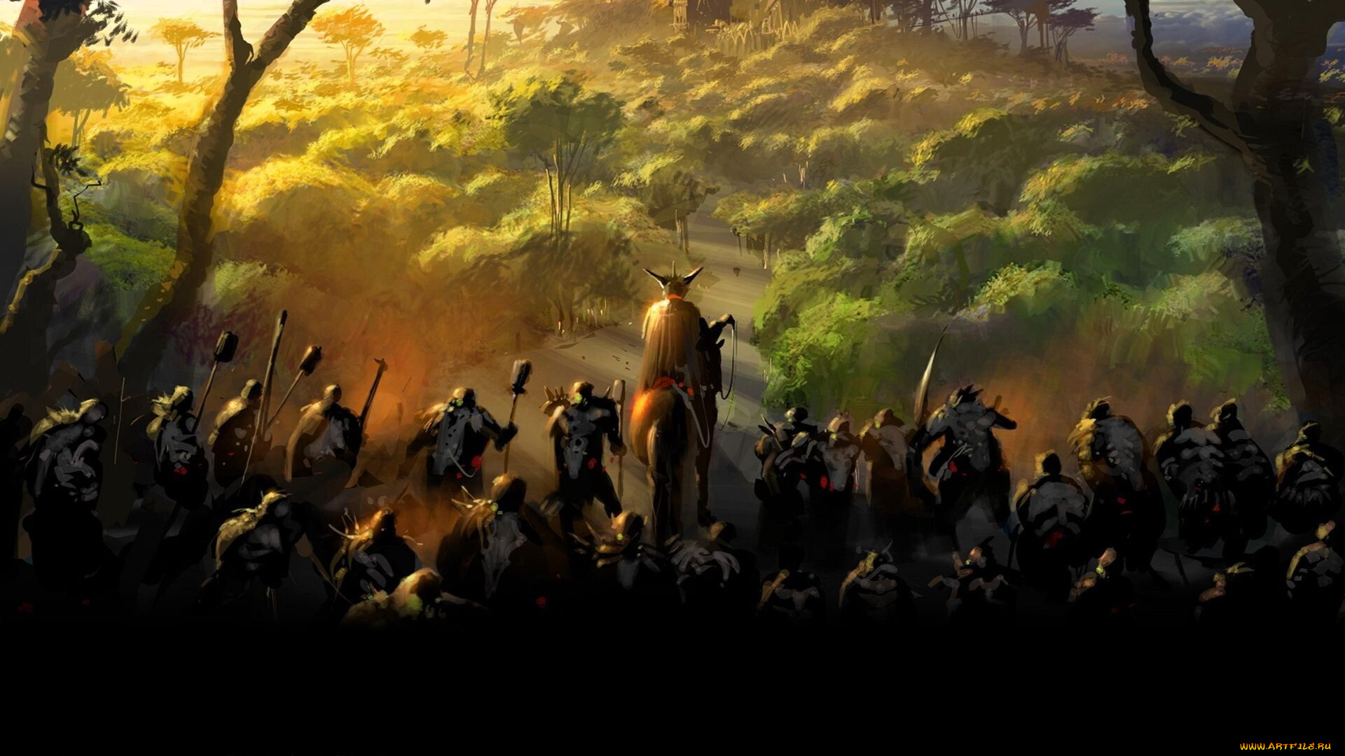 видео, игры, the, lord, of, the, rings, , the, battle, for, middle, earth, ii, всадник, отряд, лес