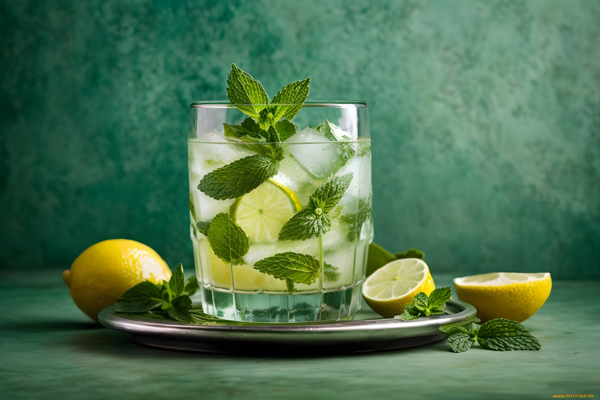 3д, графика, еда-, food, мохито