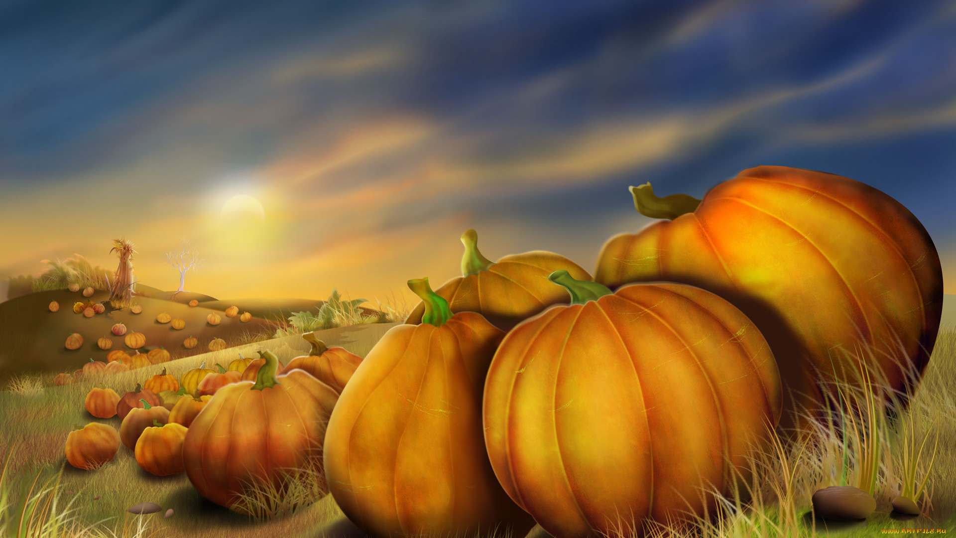 рисованные, еда