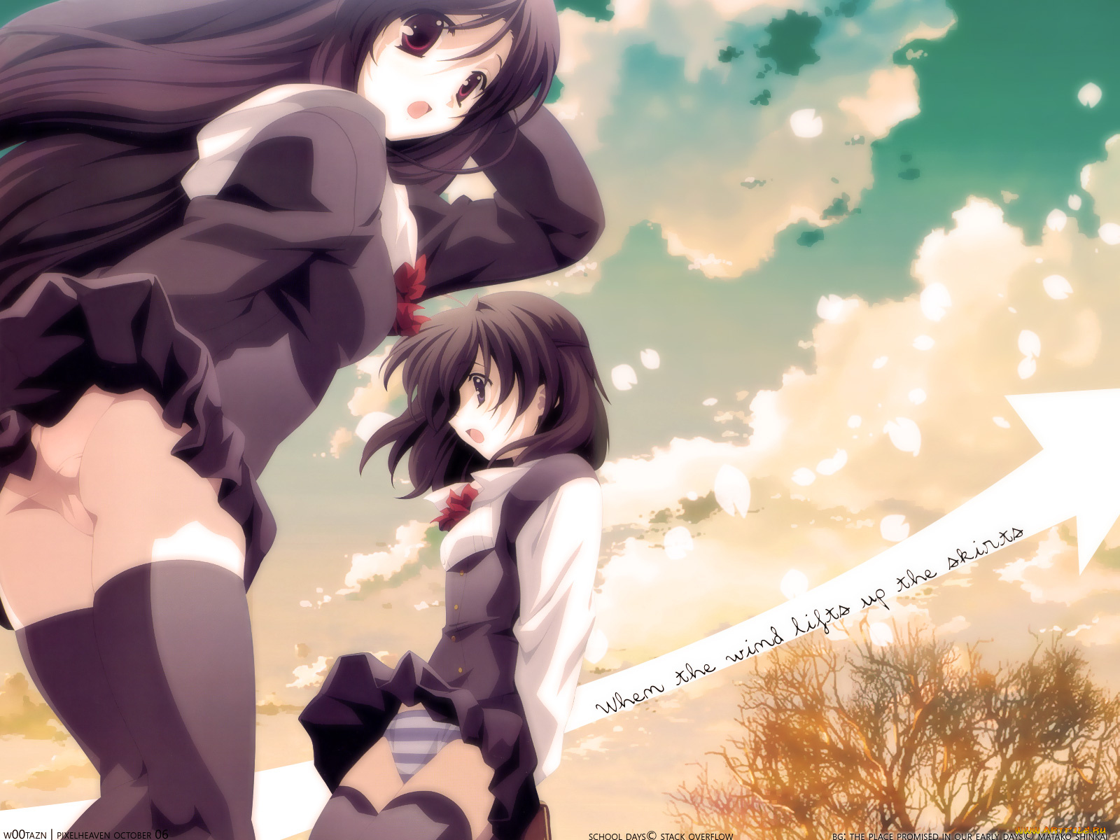 school, days, аниме