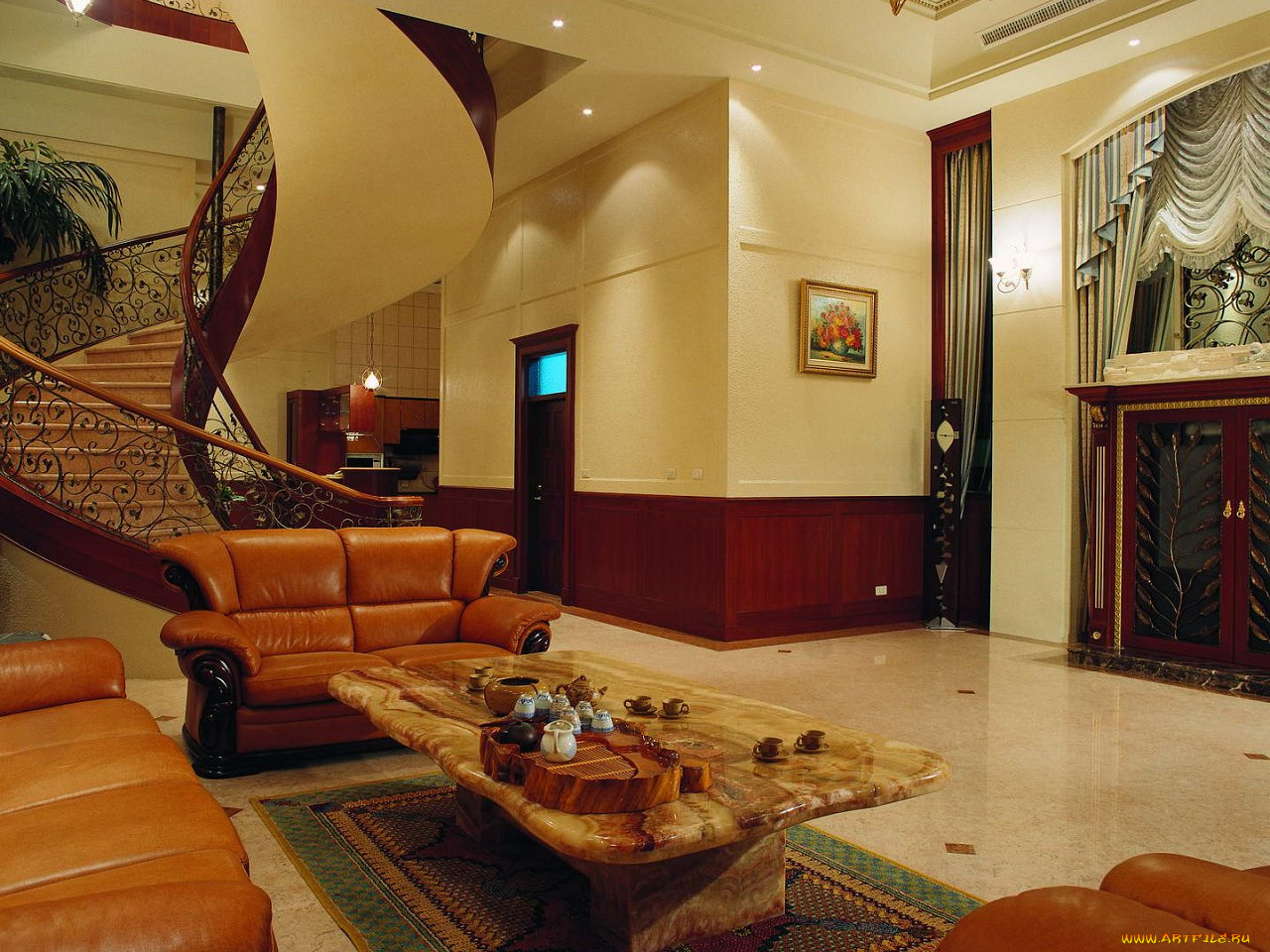 интерьер, холлы, лестницы, корридоры