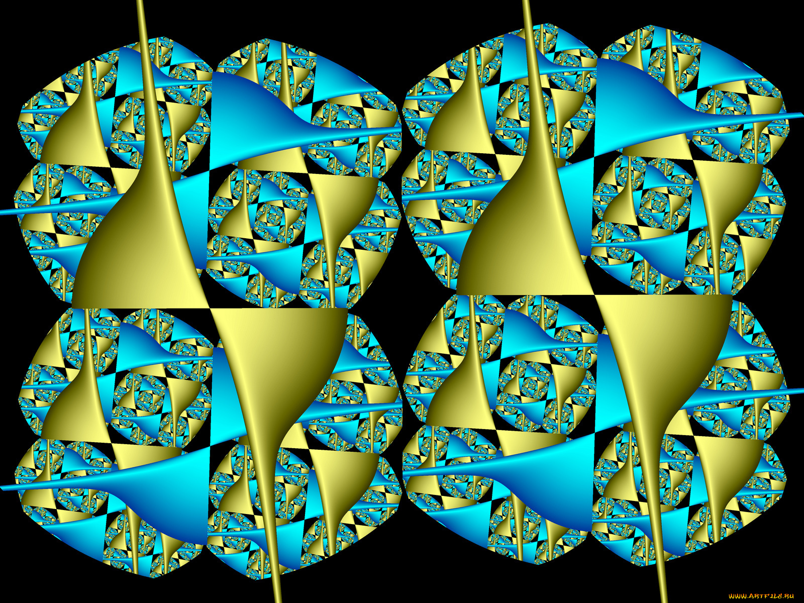 3д, графика, fractal, фракталы, узор, цвета, фон