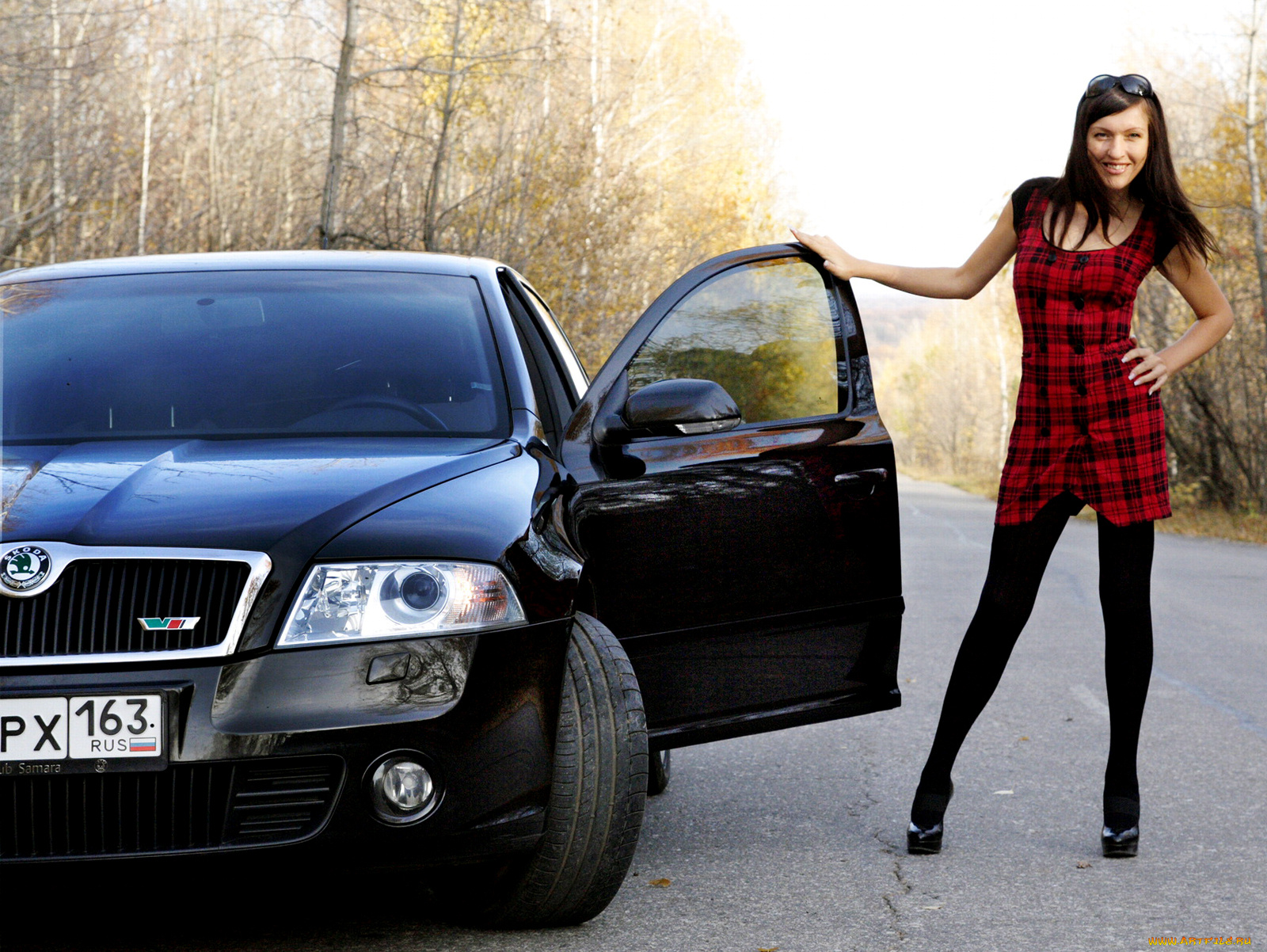 автомобили, авто, девушками