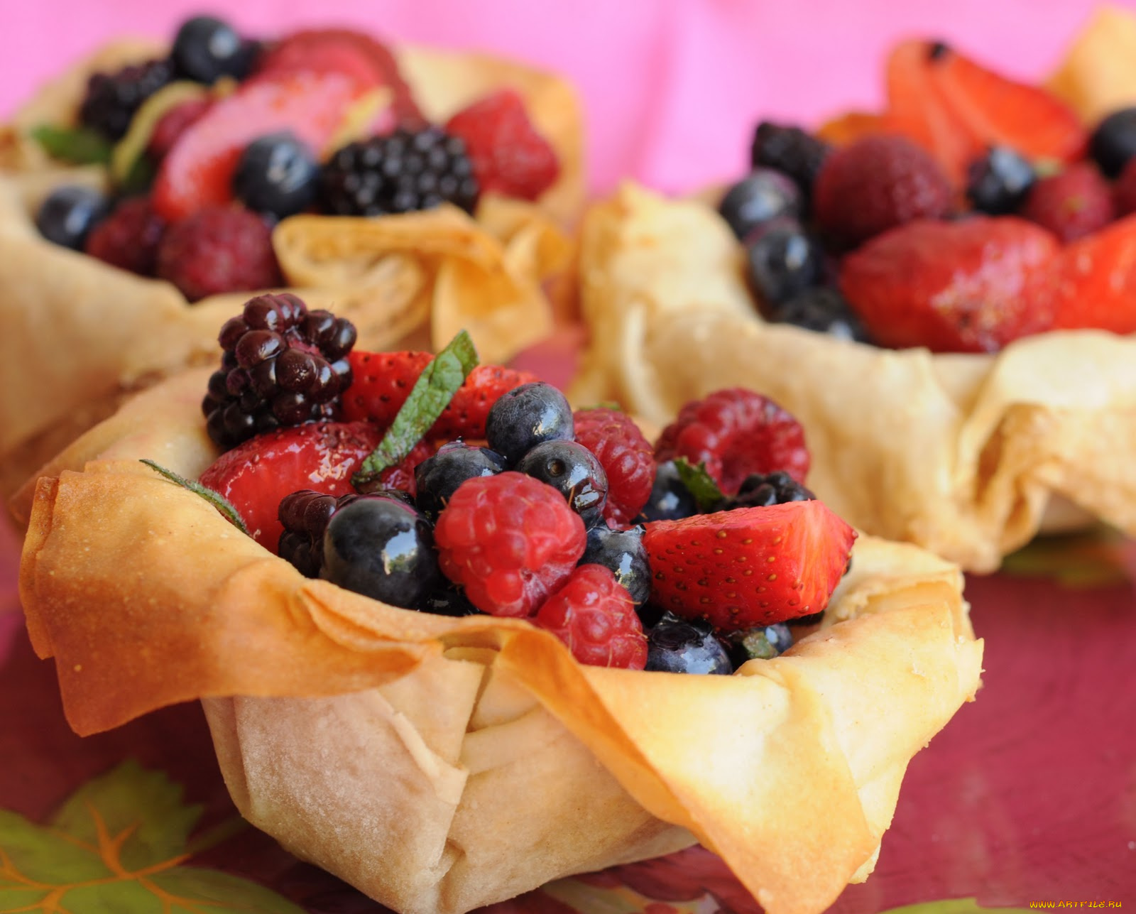 еда, мороженое, десерты, ягоды