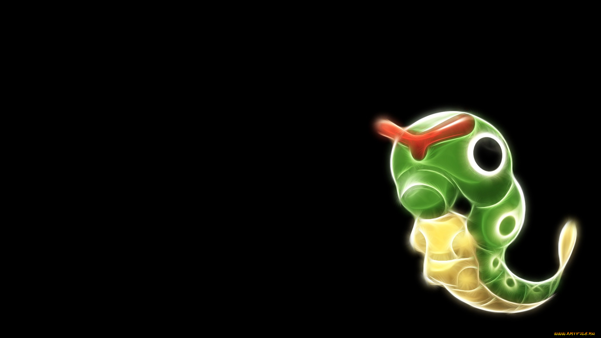 3д, графика, animals, животные, гусеница