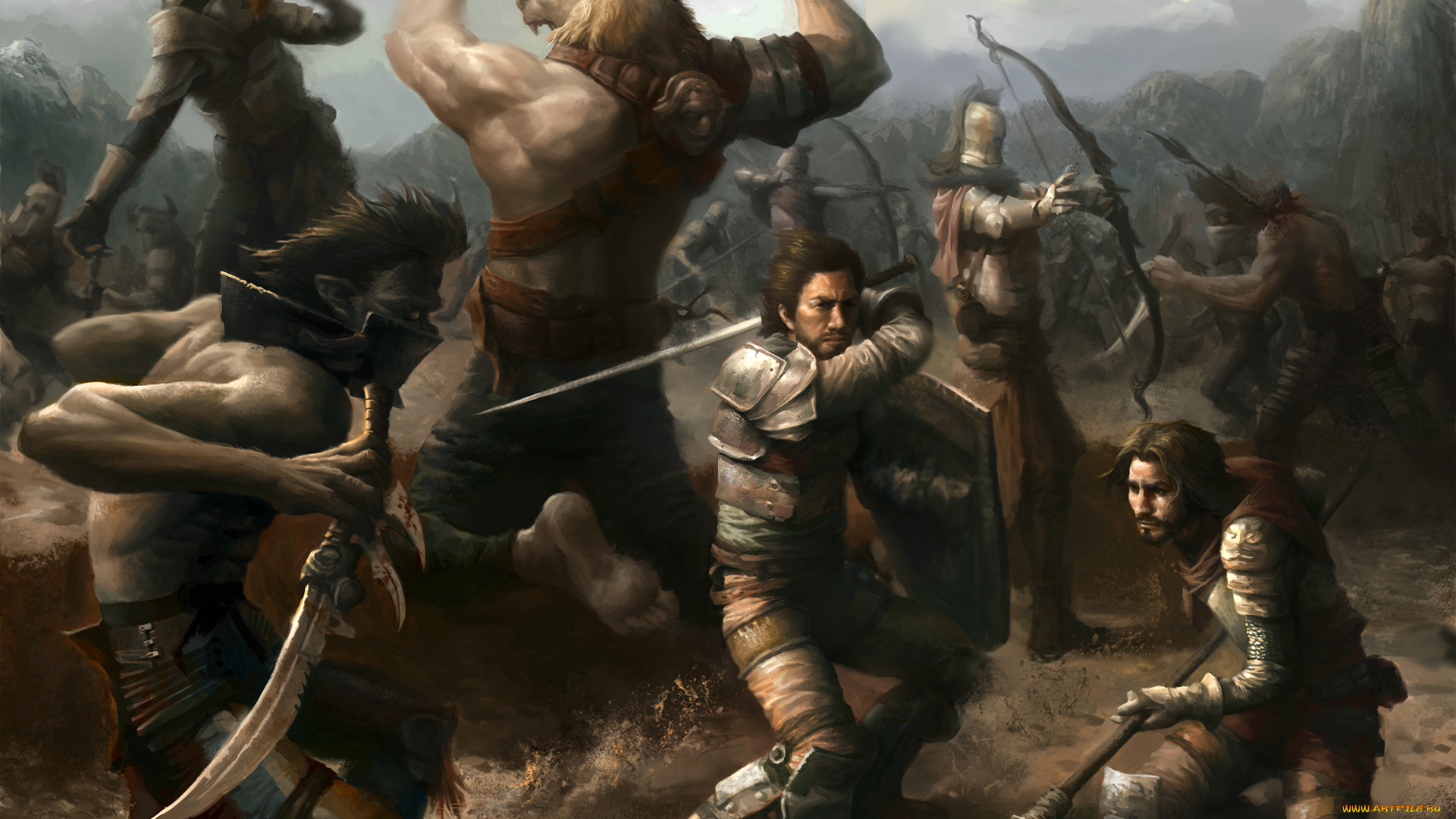 фэнтези, иные, миры, времена, нежить, сражение