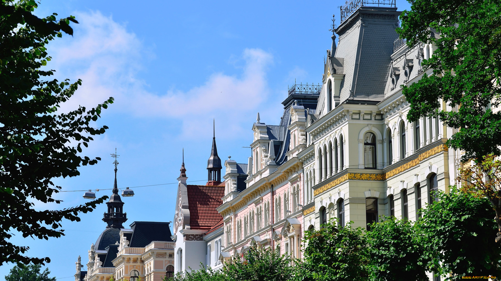 города, рига, латвия, здания, архитектура