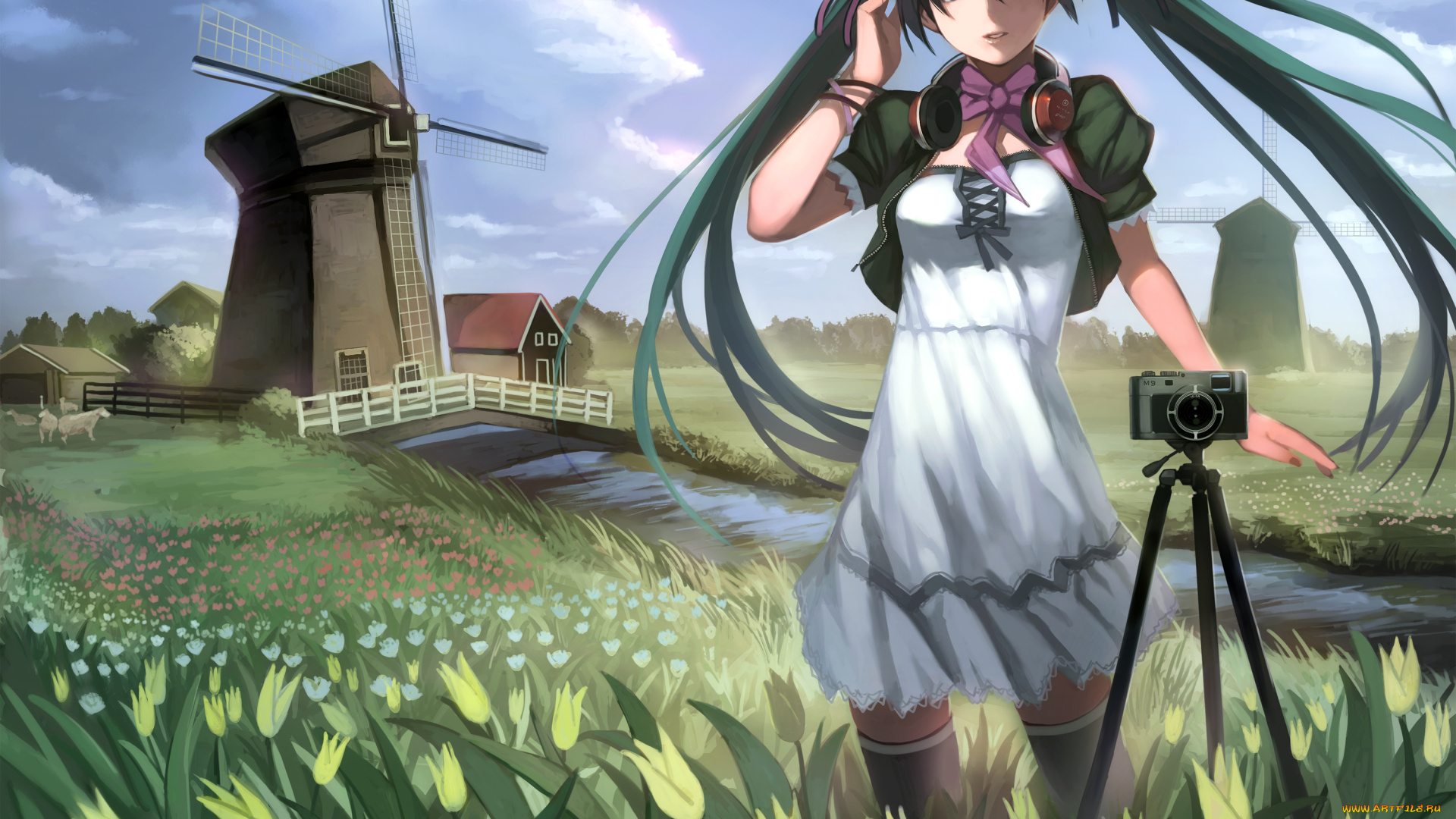 hatsune, miku, аниме, vocaloid