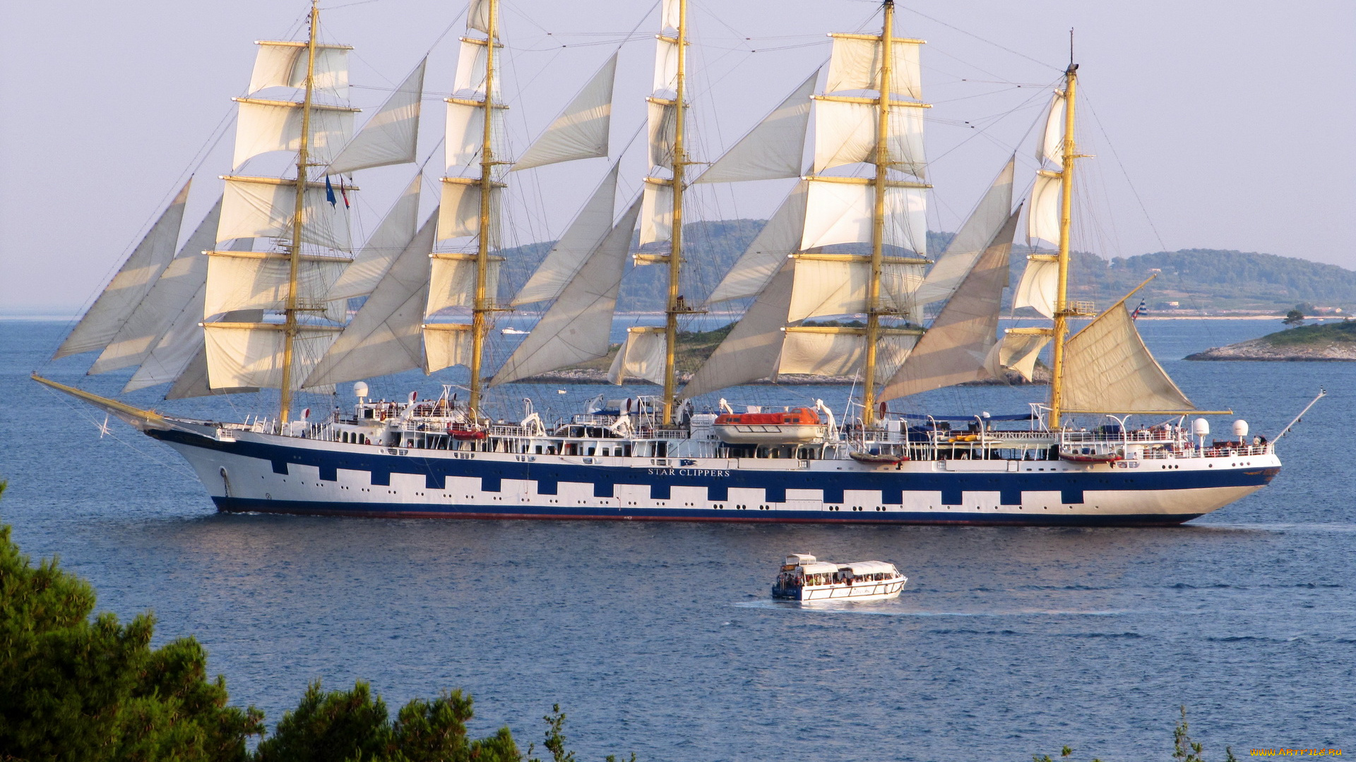 корабли, парусники, парусник, море