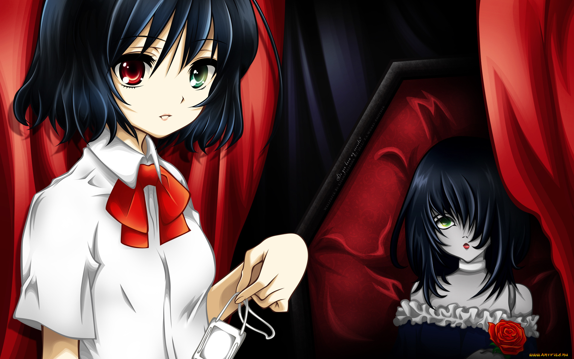 misaki, mei, аниме, another