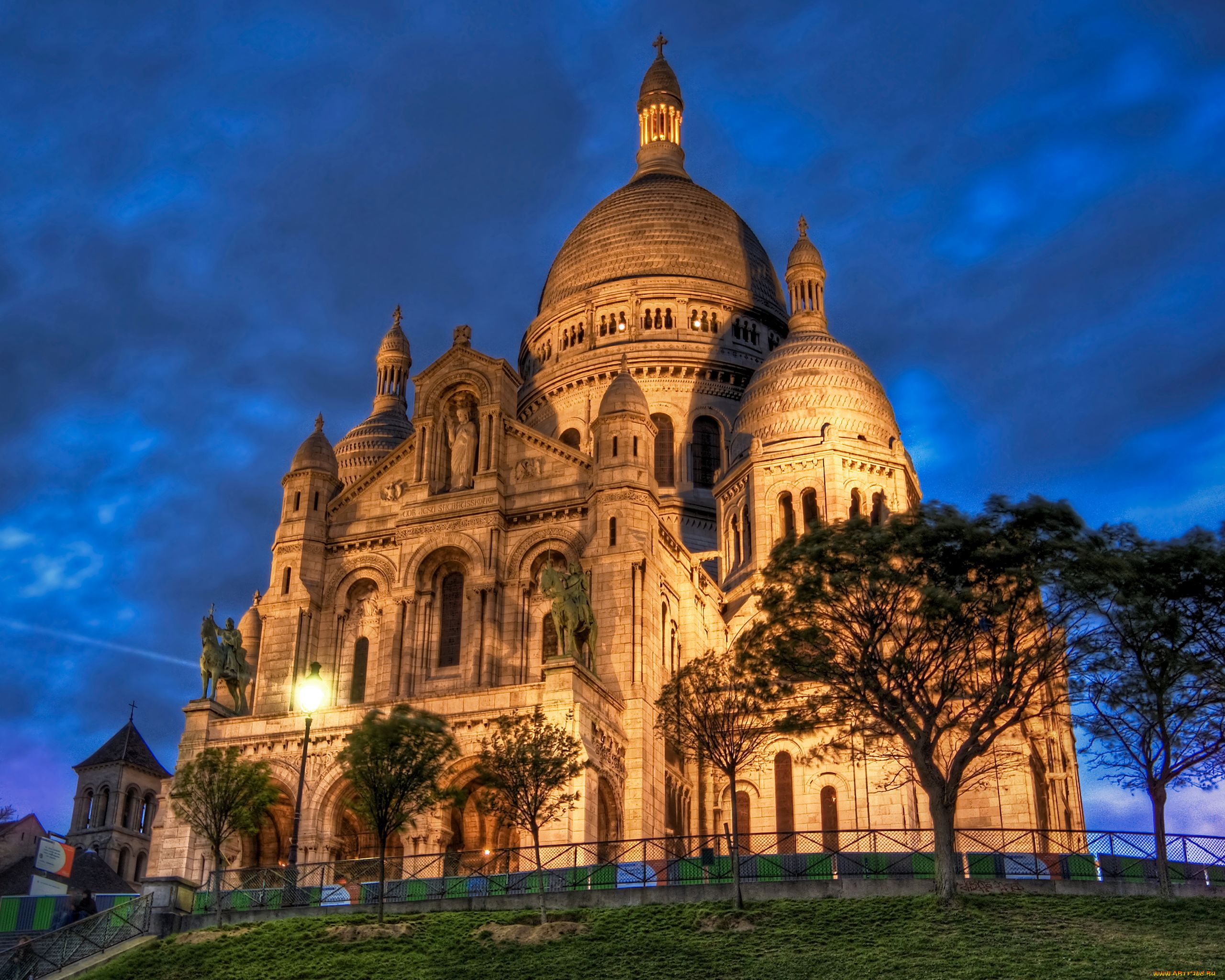 basilique, du, sacrt, coeur, paris, города, париж, франция, france, sacred, heart, basilica