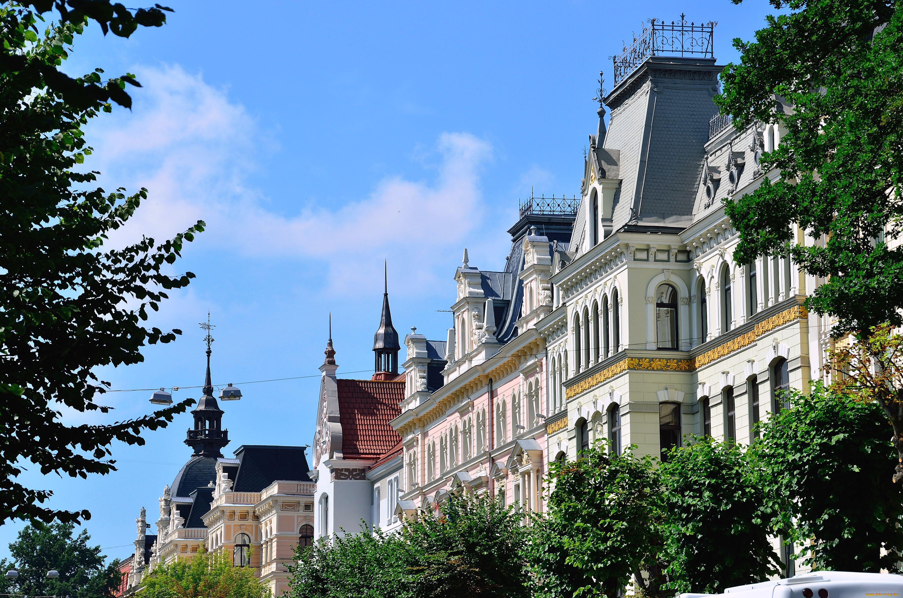 города, рига, латвия, здания, архитектура