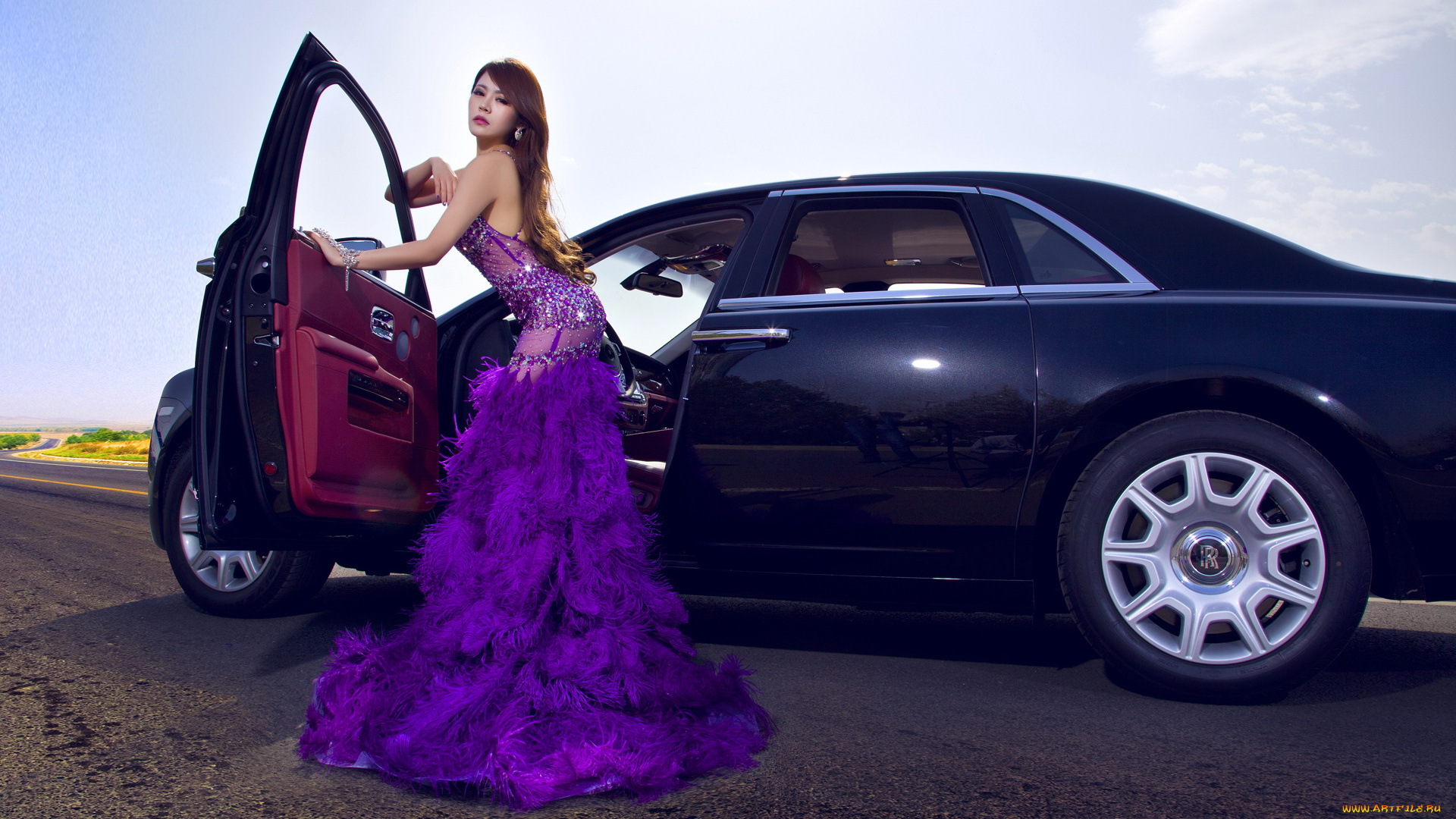 автомобили, авто, девушками, девушка, азиатка, автомобиль