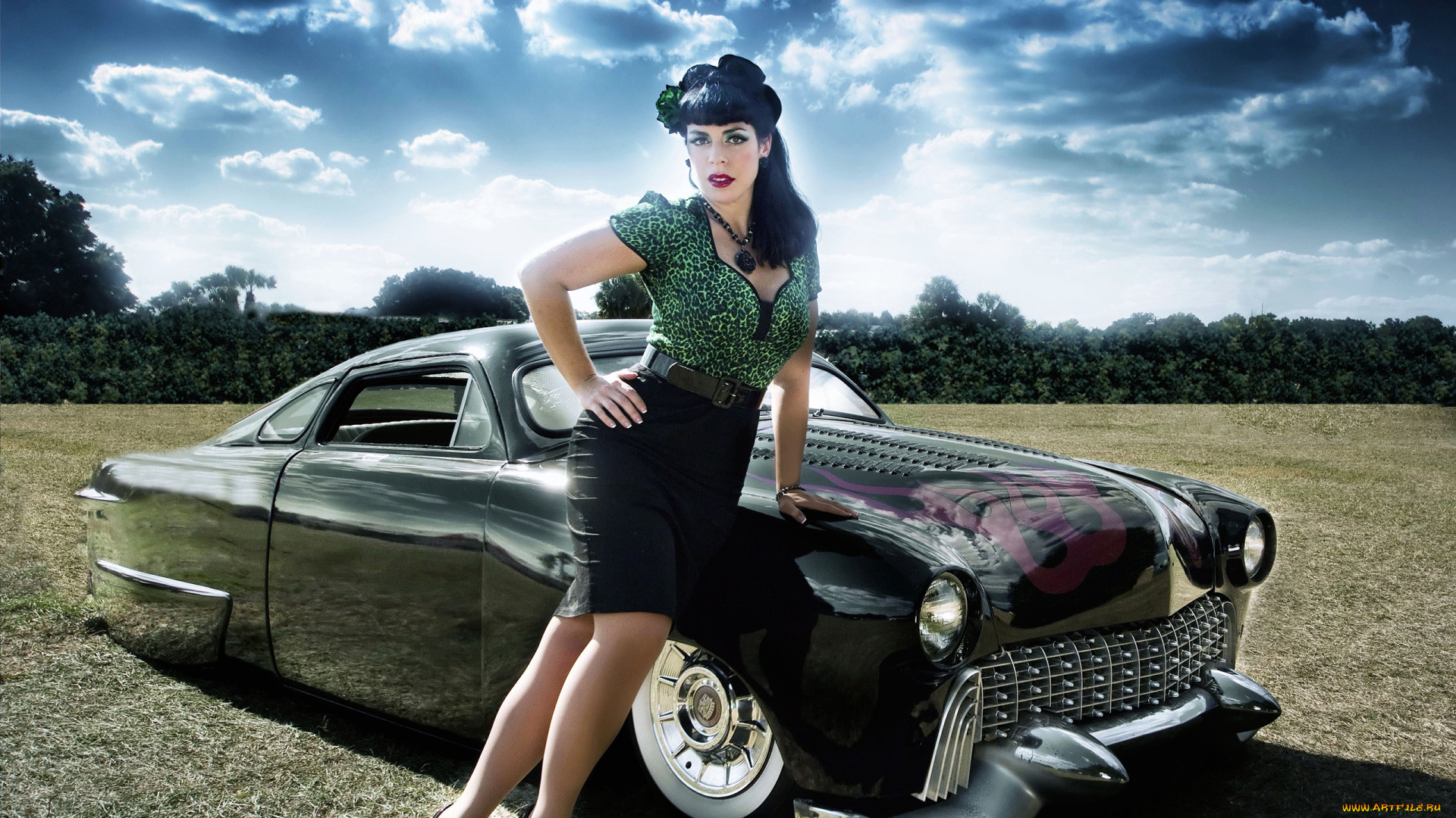 автомобили, авто, девушками, туфли, облака