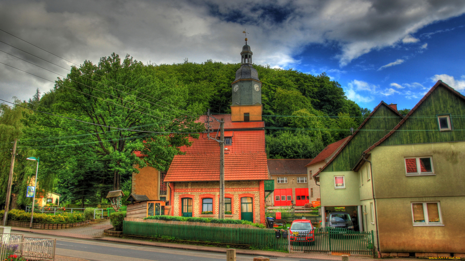 германия, флох, зелигенталь, города, улицы, площади, набережные, улица, дома