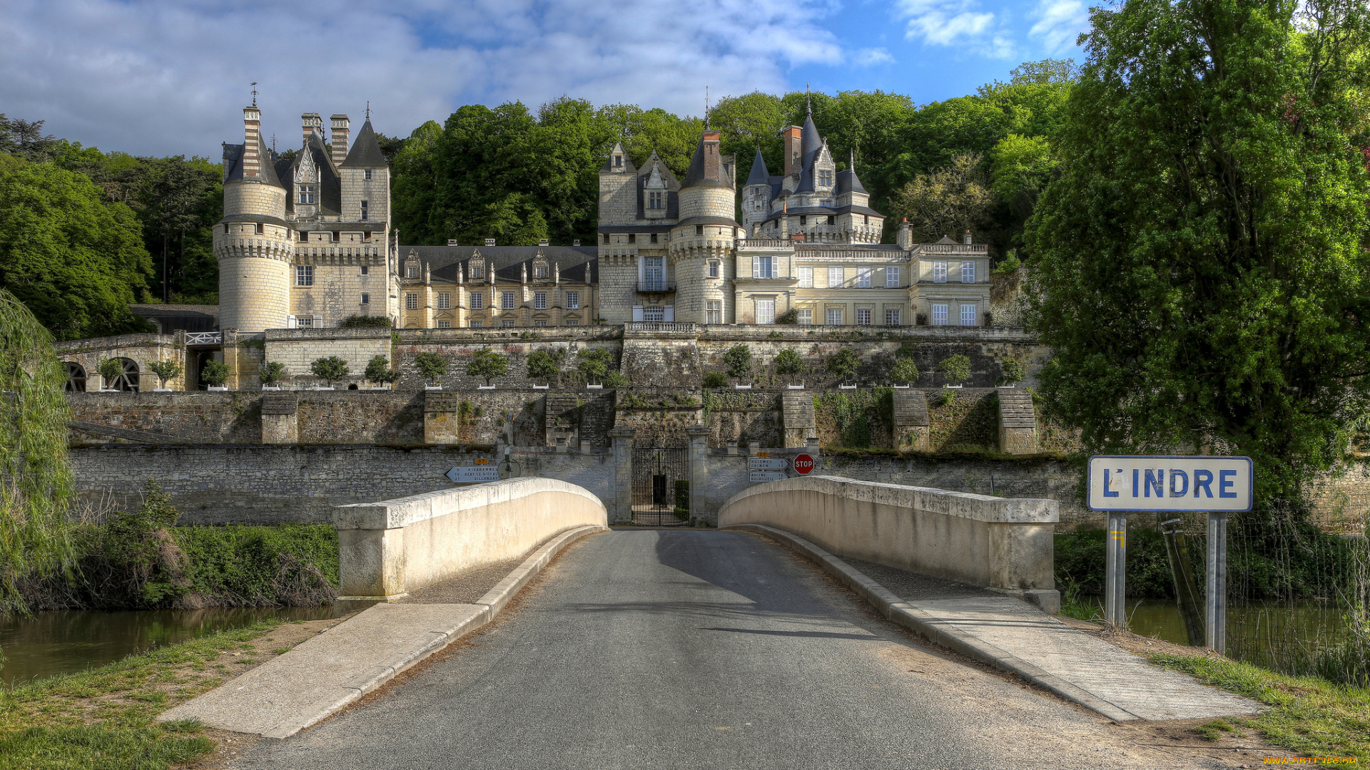 города, замки, луары, франция, дворец