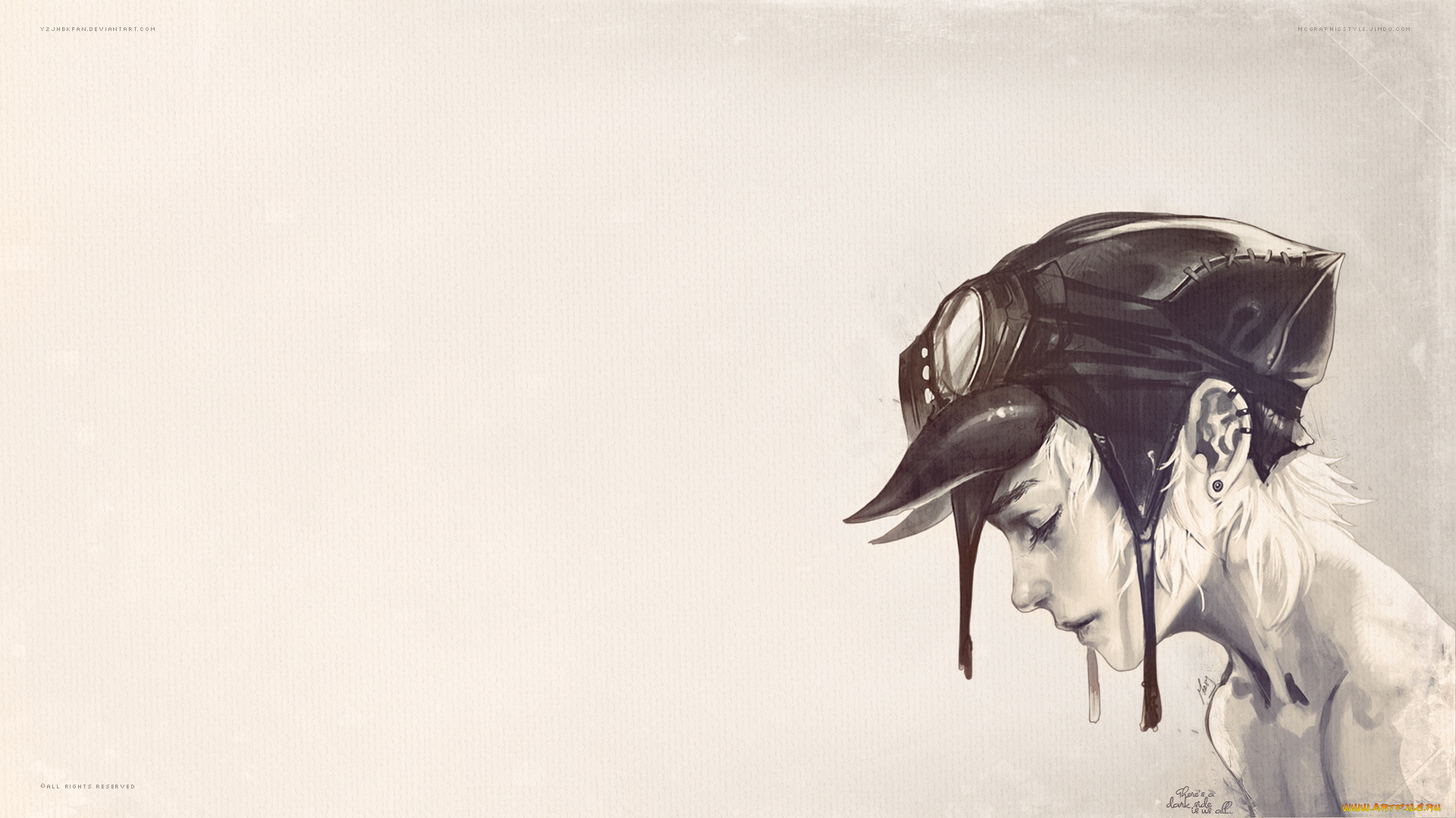 рисованные, люди, девушка