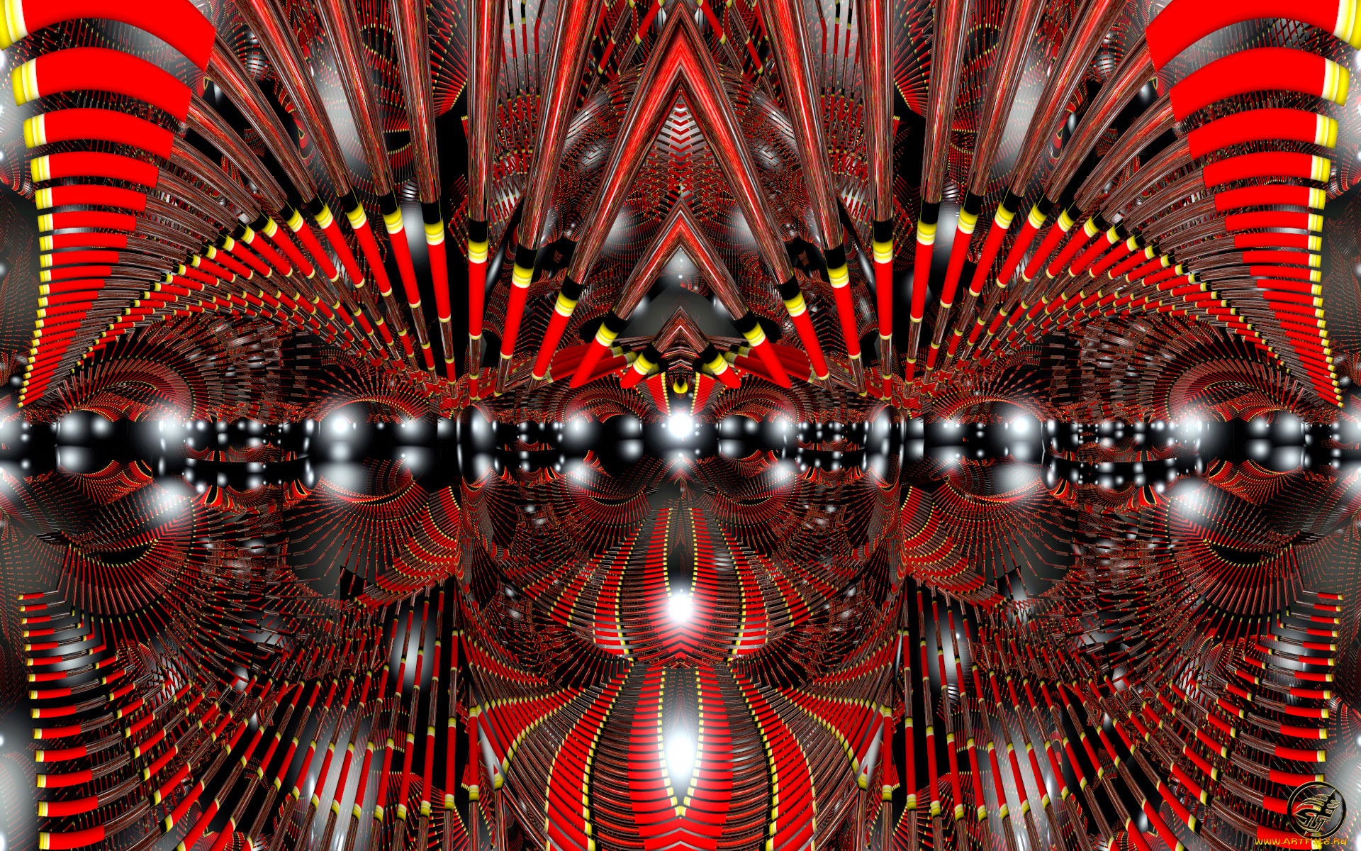 3д, графика, fractal, фракталы, узор