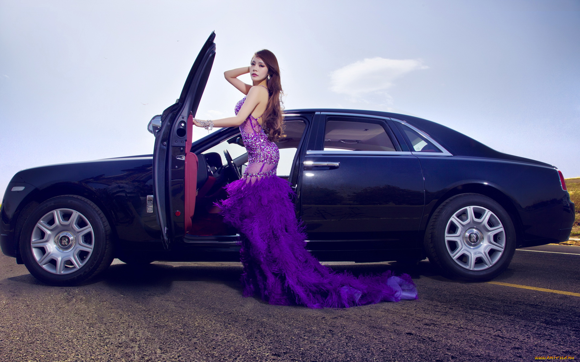 автомобили, авто, девушками, автомобиль, азиатка, девушка