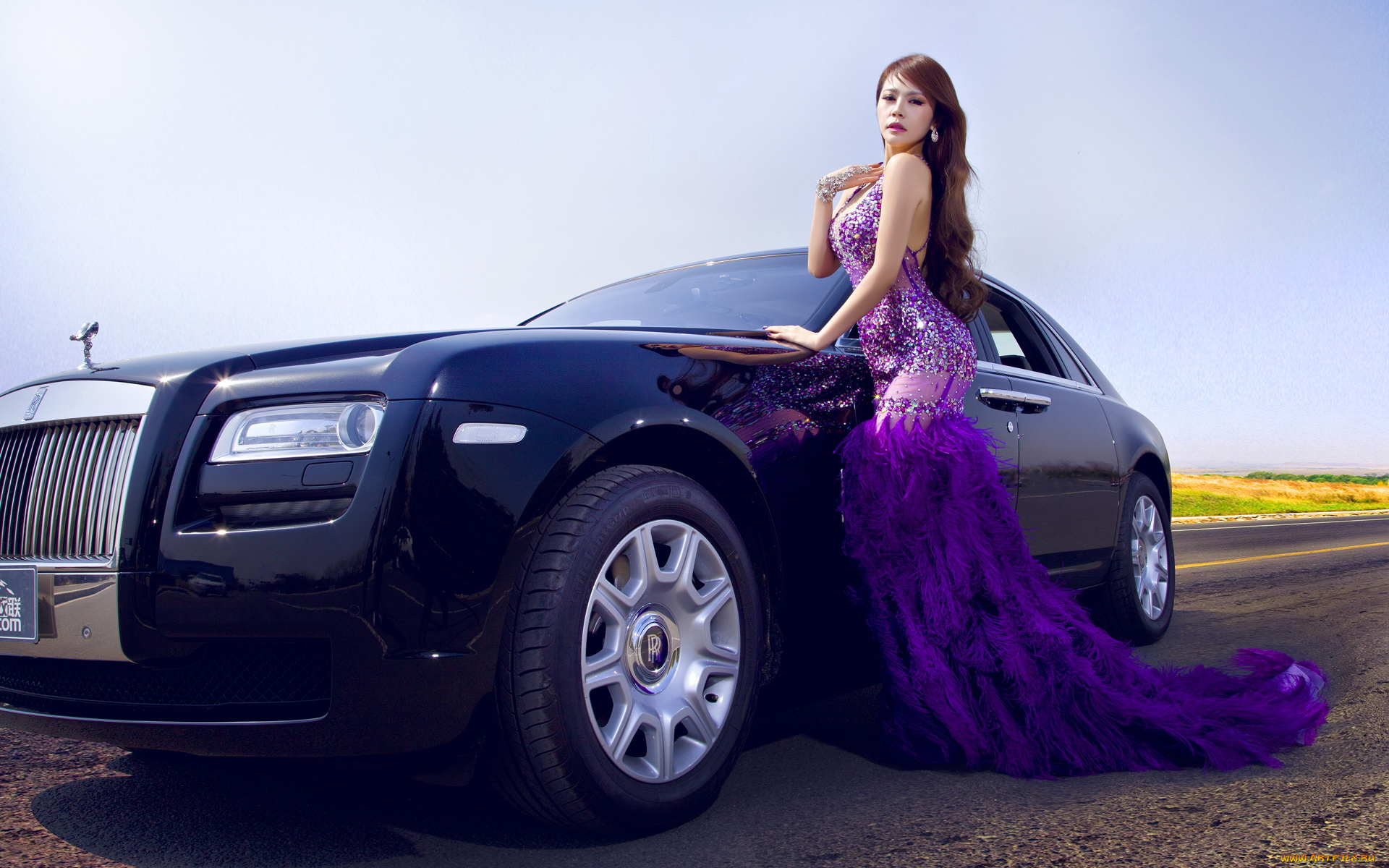 автомобили, авто, девушками, автомобиль, азиатка, девушка