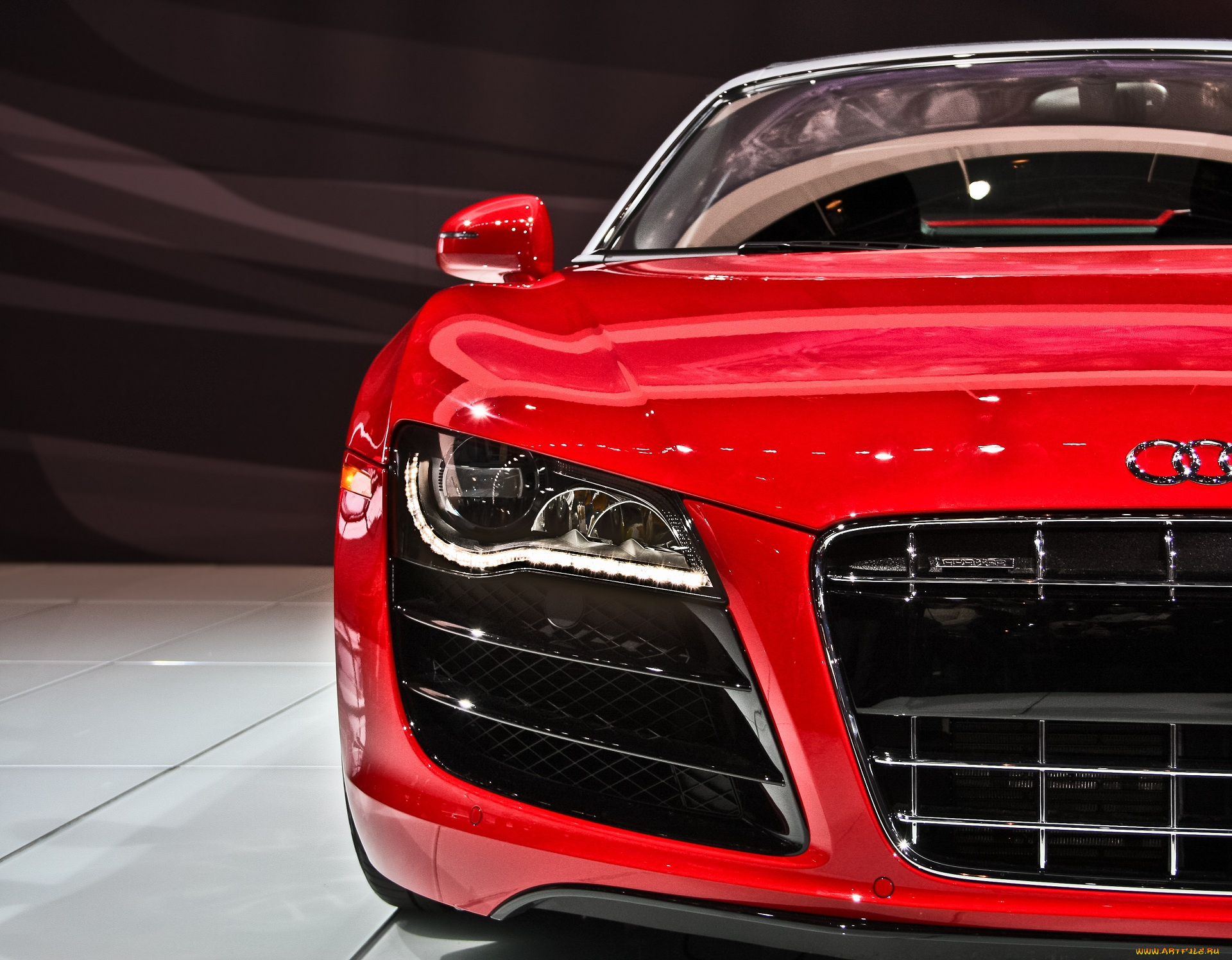 audi, автомобили, фрагменты, автомобиля, машины, авто, красная