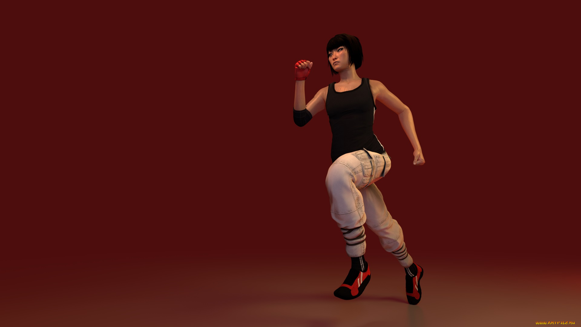 3д, графика, people, , люди, бег, девушка