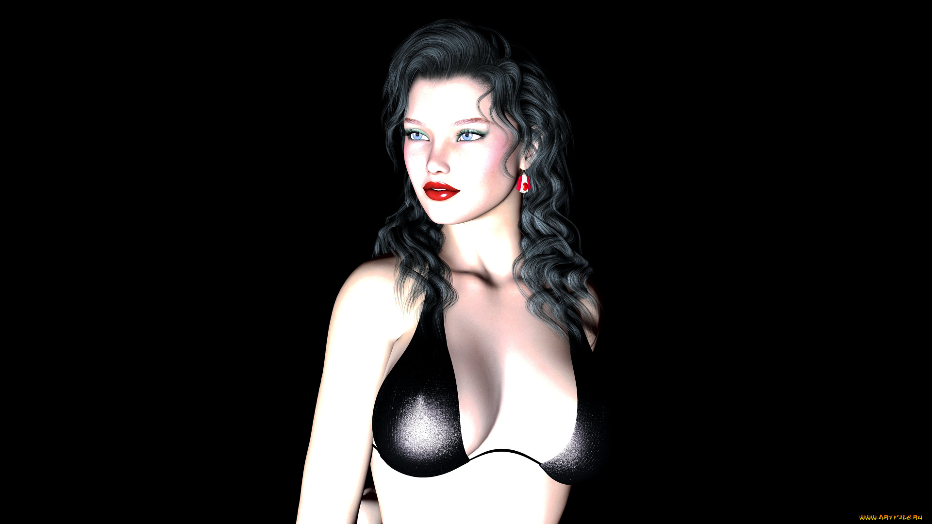 3д, графика, people, , люди, девушка, взгляд, фон