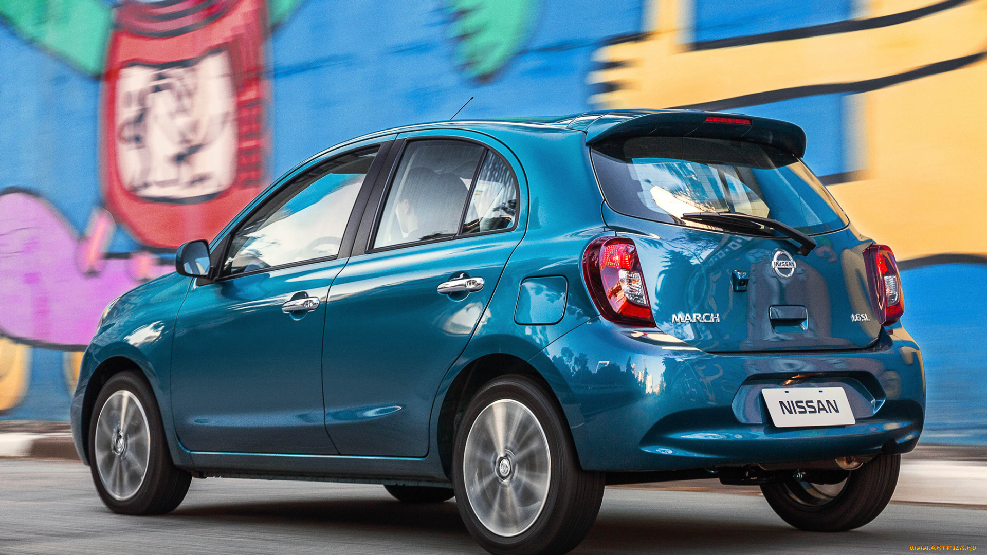 автомобили, nissan, datsun, синий, march, 2014, k13, br-spec