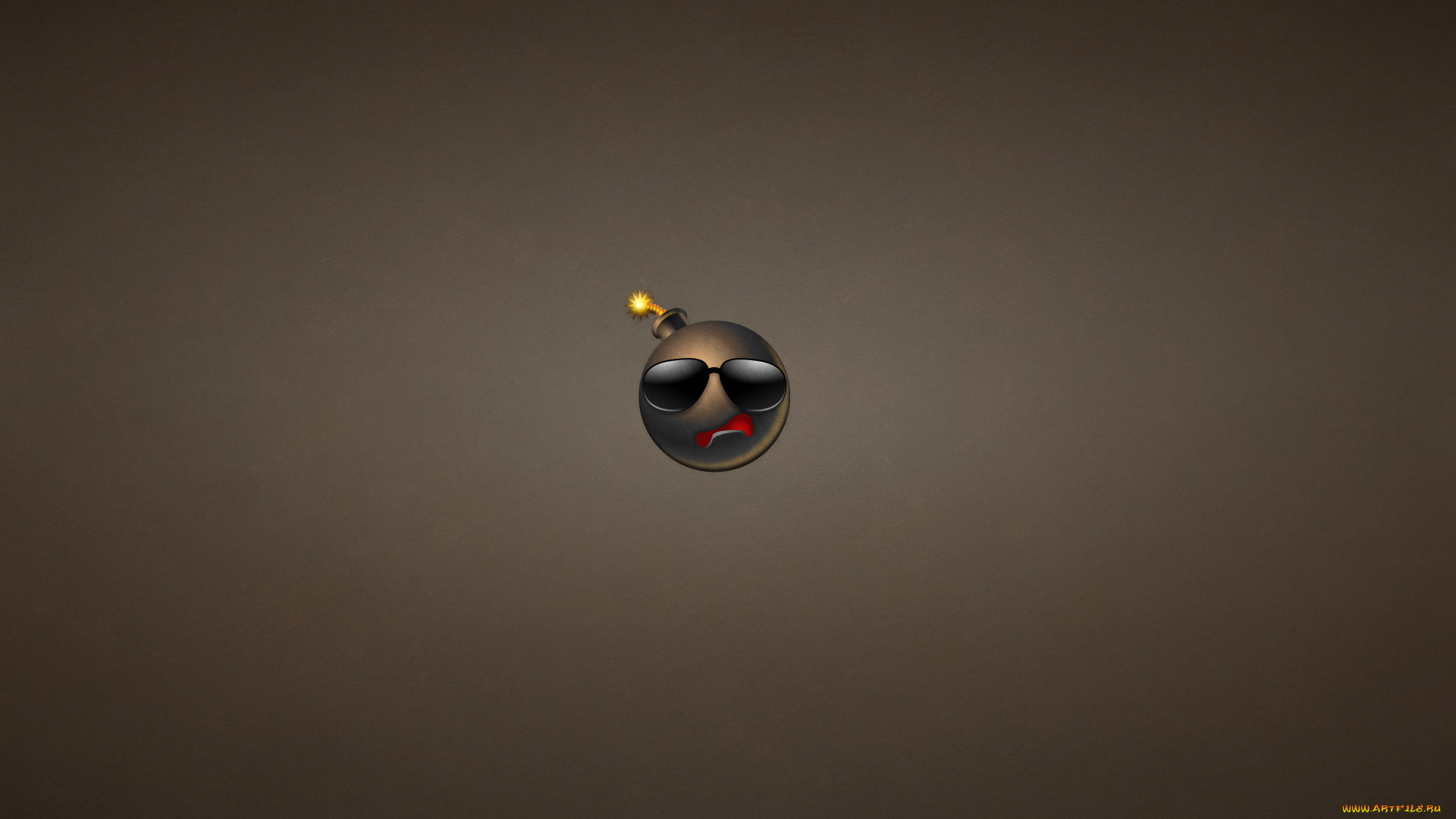 рисованные, минимализм, темноватый, фон, фитиль, очки, бомба, bomb