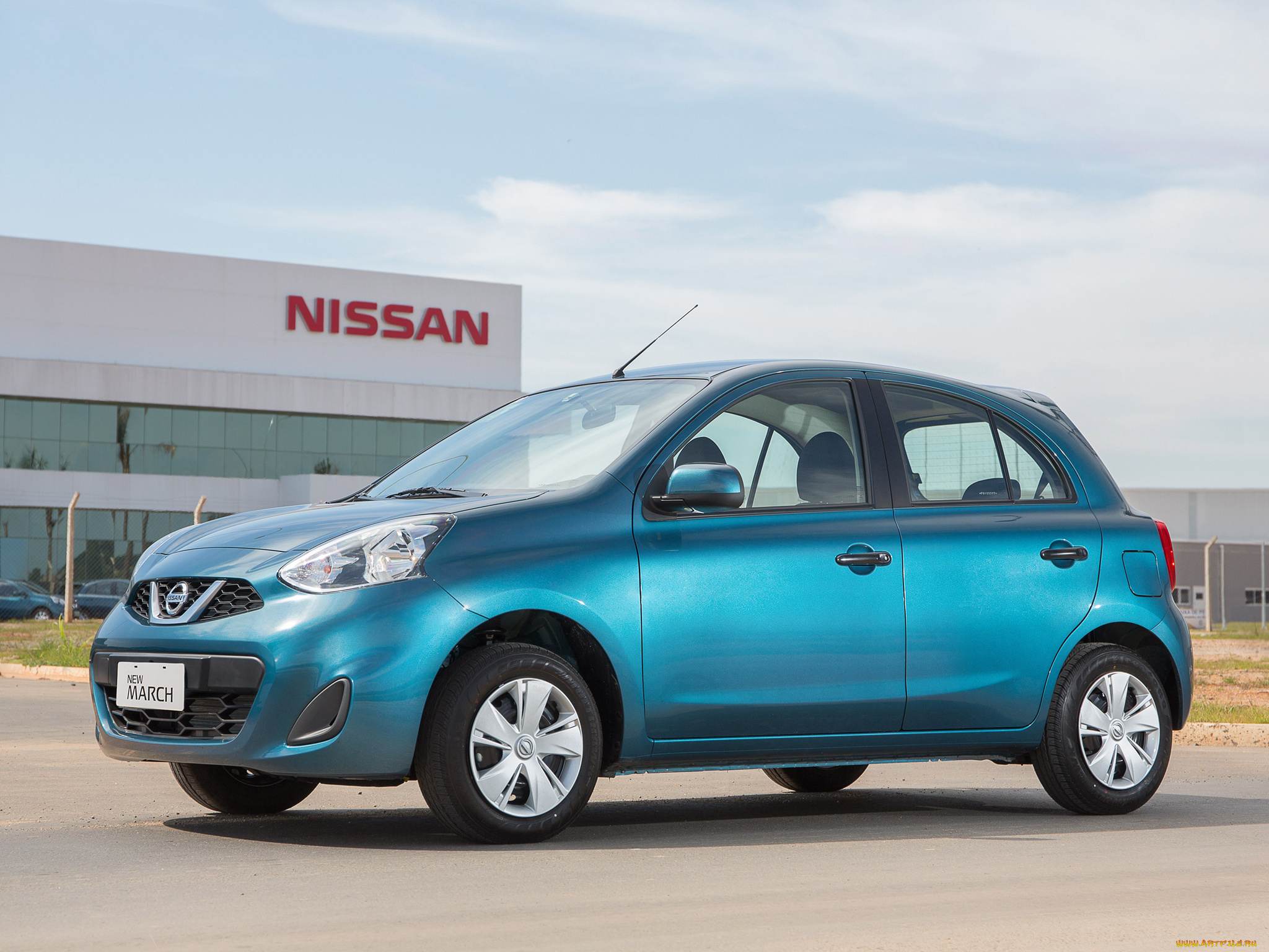 автомобили, nissan, datsun, синий, br-spec, march, 2014, k13