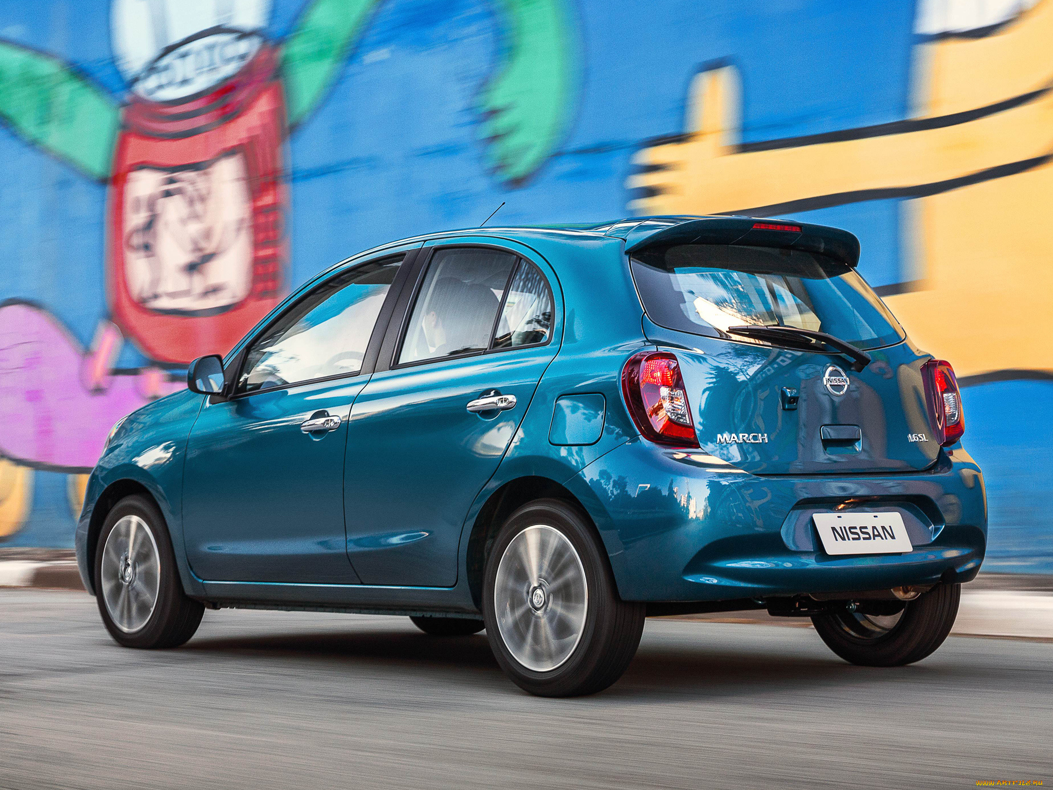 автомобили, nissan, datsun, синий, march, 2014, k13, br-spec