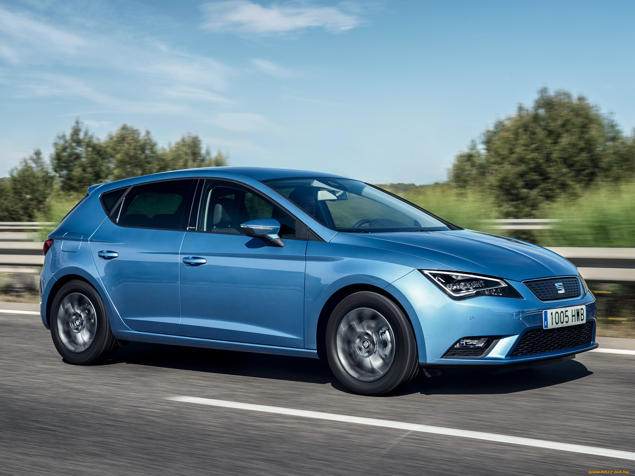 автомобили, seat, leon, синий, 2013г, ecomotive
