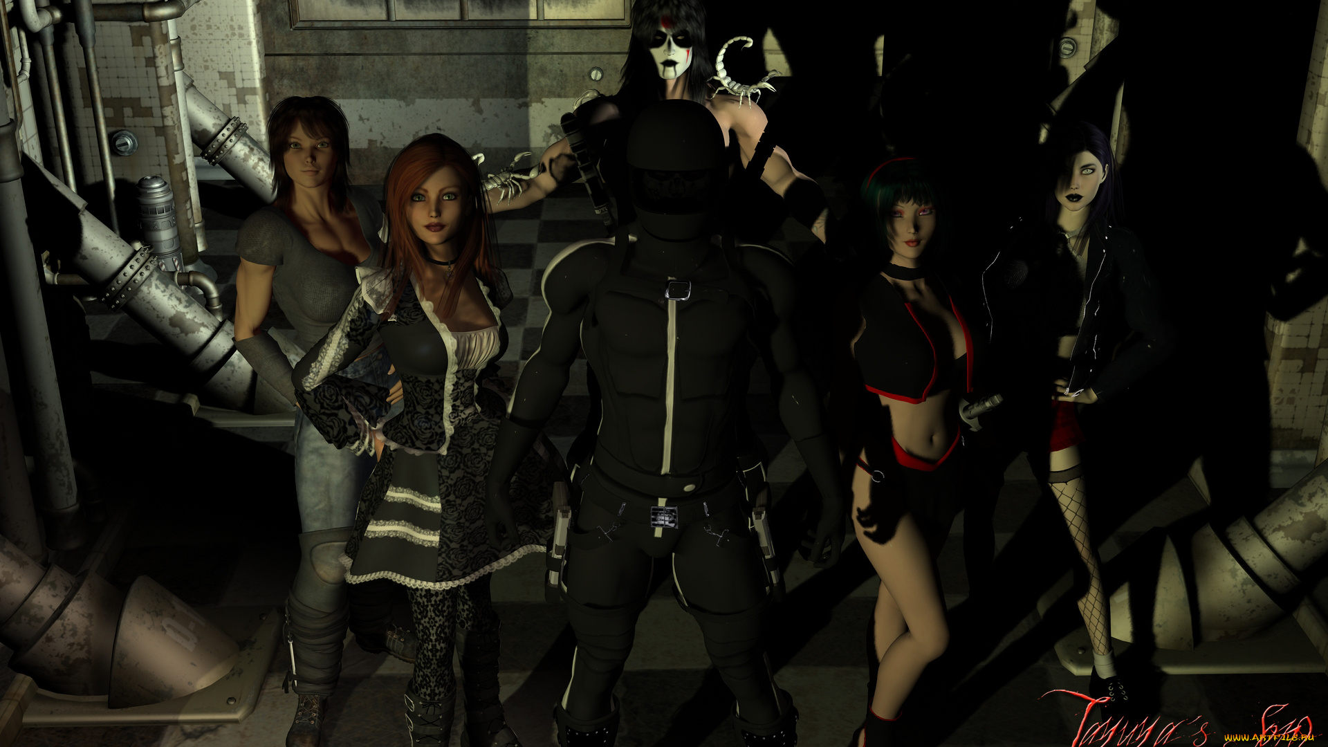 3д, графика, фантазия, , fantasy, фон, взгляд, девушки