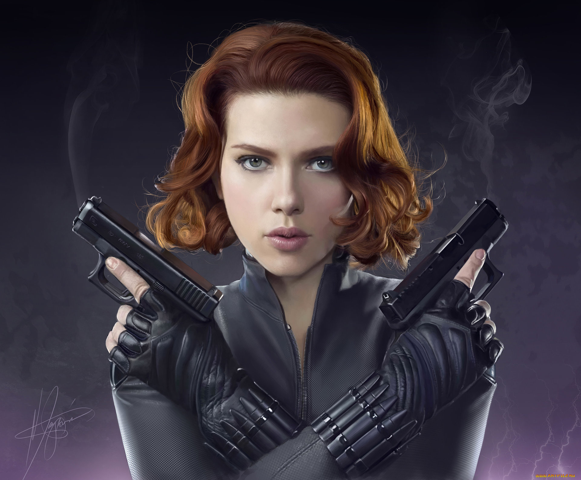 рисованное, кино, scarlett, johansson, скарлетт, йоханссон, black, widow, Черная, вдова, мстители