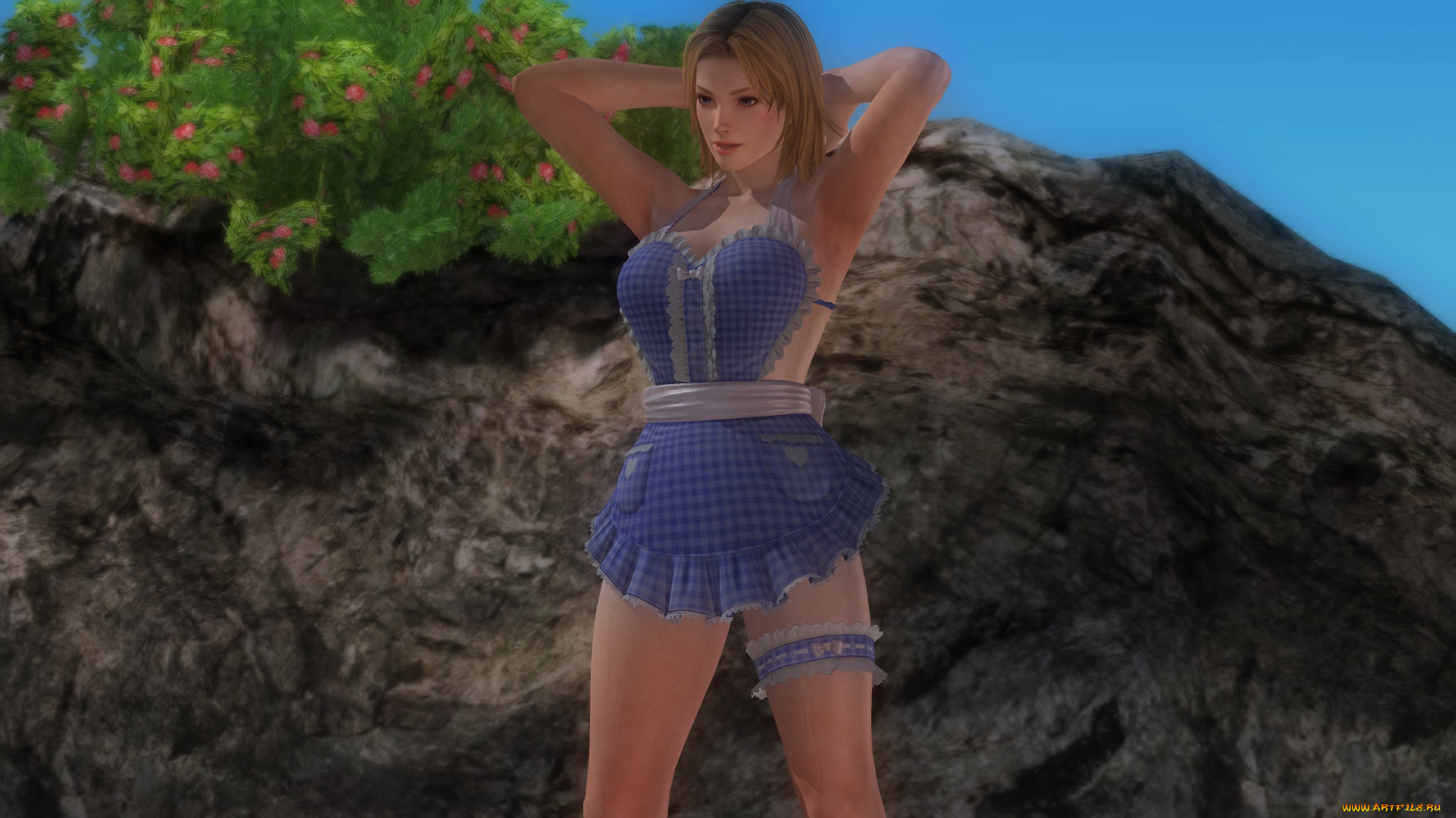 3д, графика, аниме, , anime, девушка, взгляд, фон