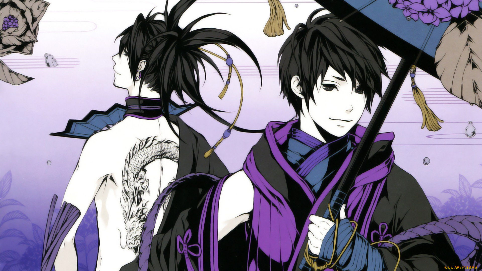 аниме, donten, ni, warau, братья