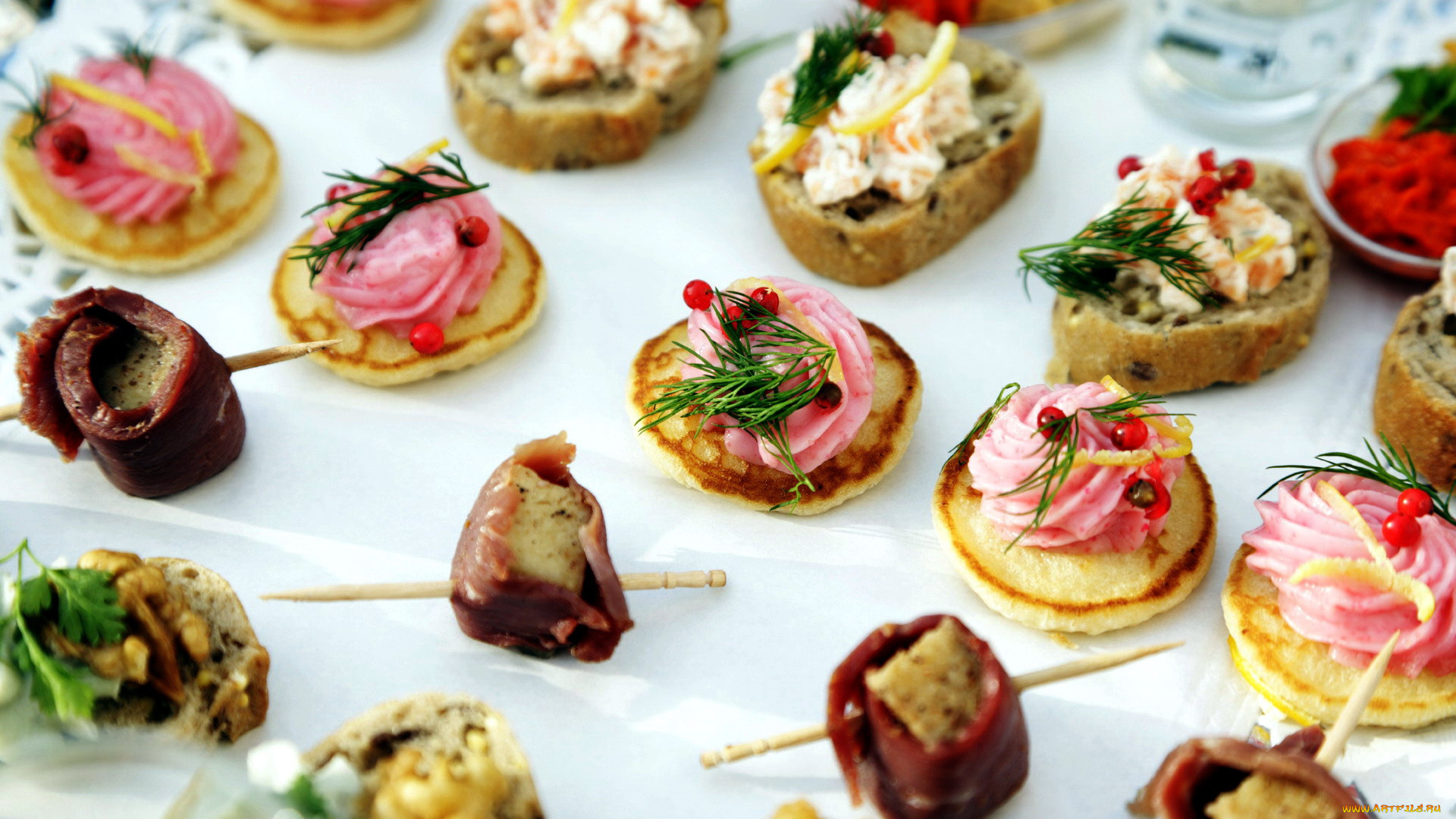 еда, бутерброды, , гамбургеры, , канапе, канапе, много