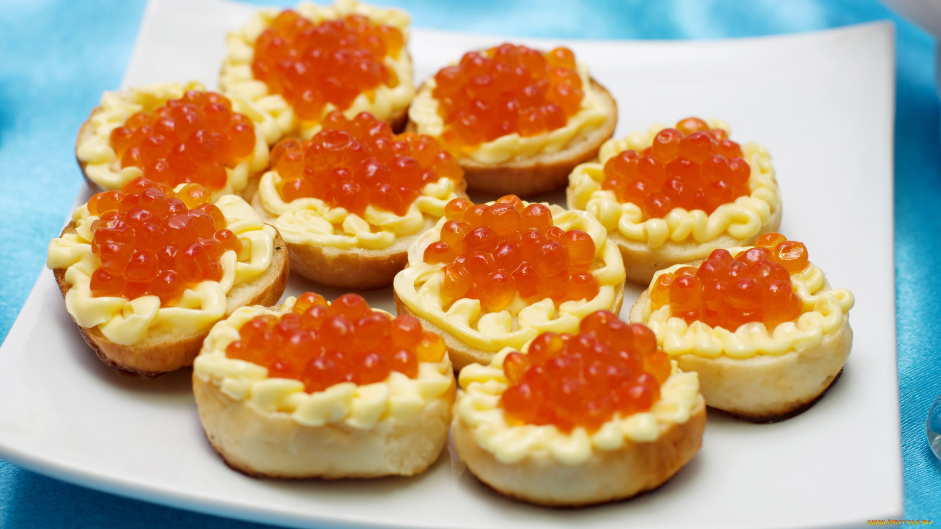 еда, икра, тарталетки