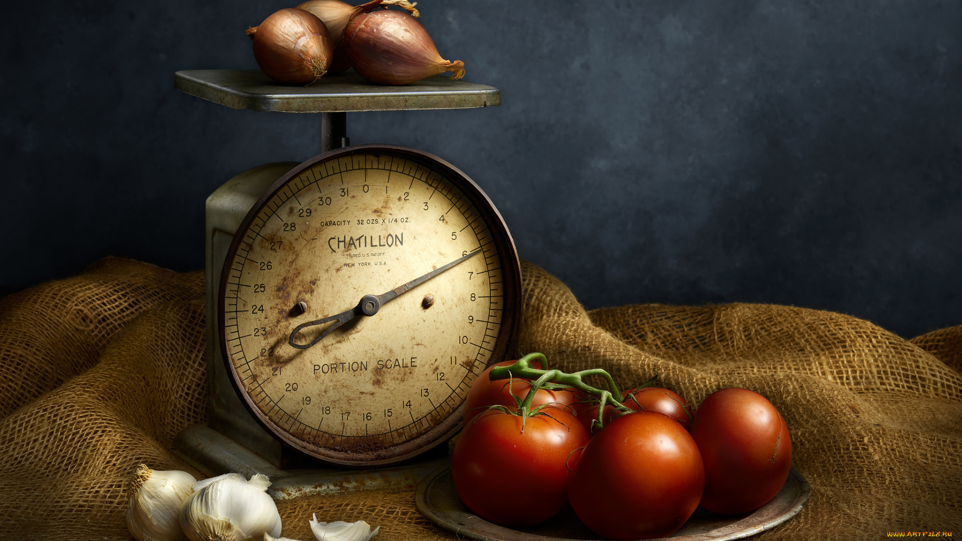 еда, натюрморт, овощи, весы