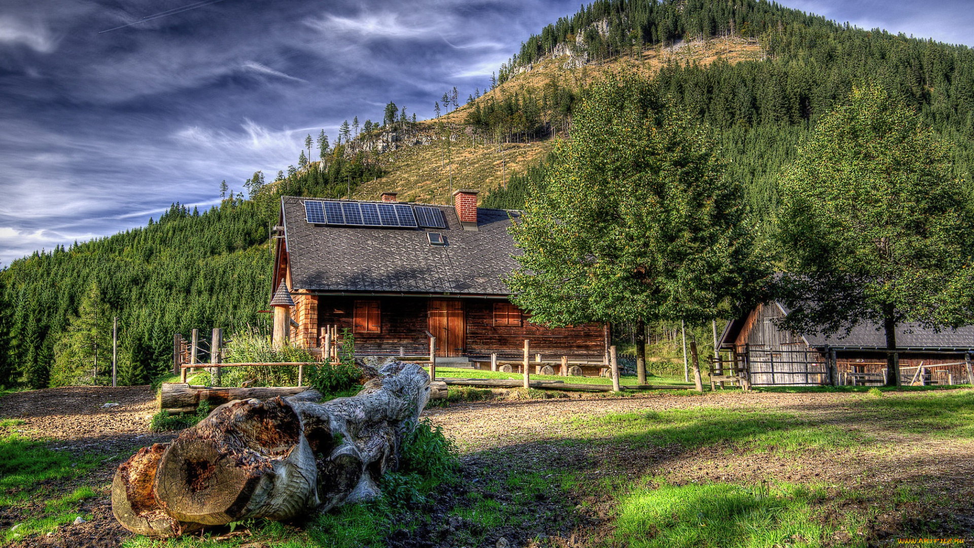 города, -, пейзажи, шале