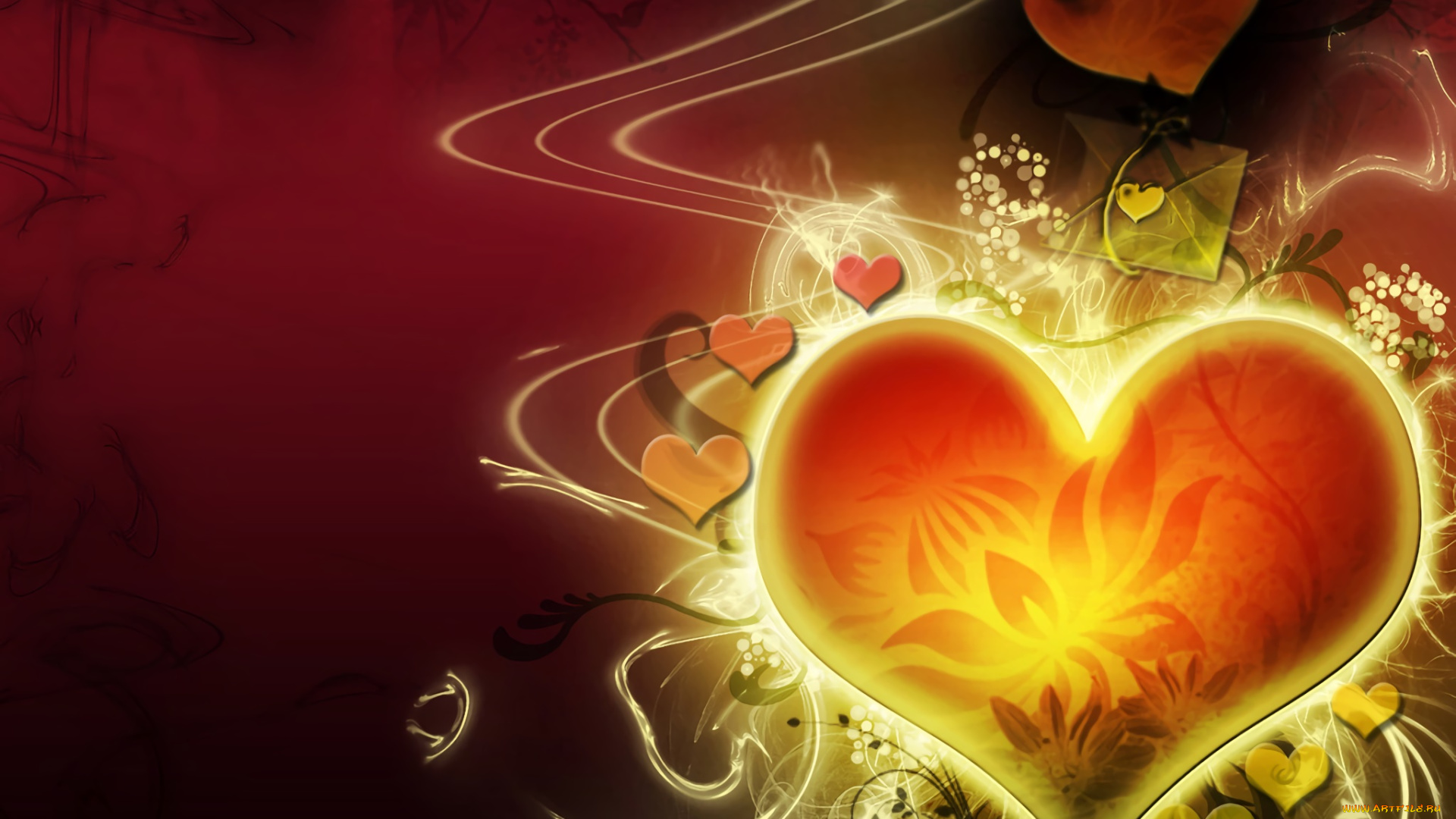 векторная, графика, сердечки, , hearts, фон, сердечки