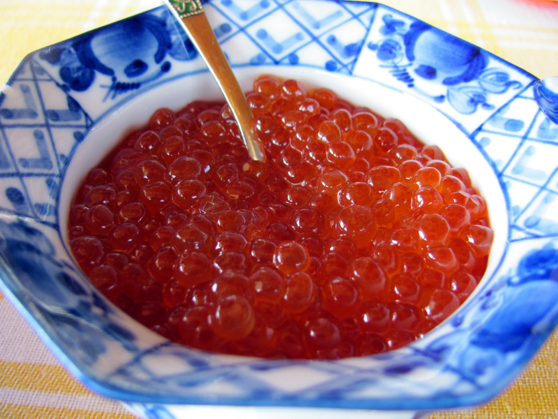 еда, икра, миска, красная