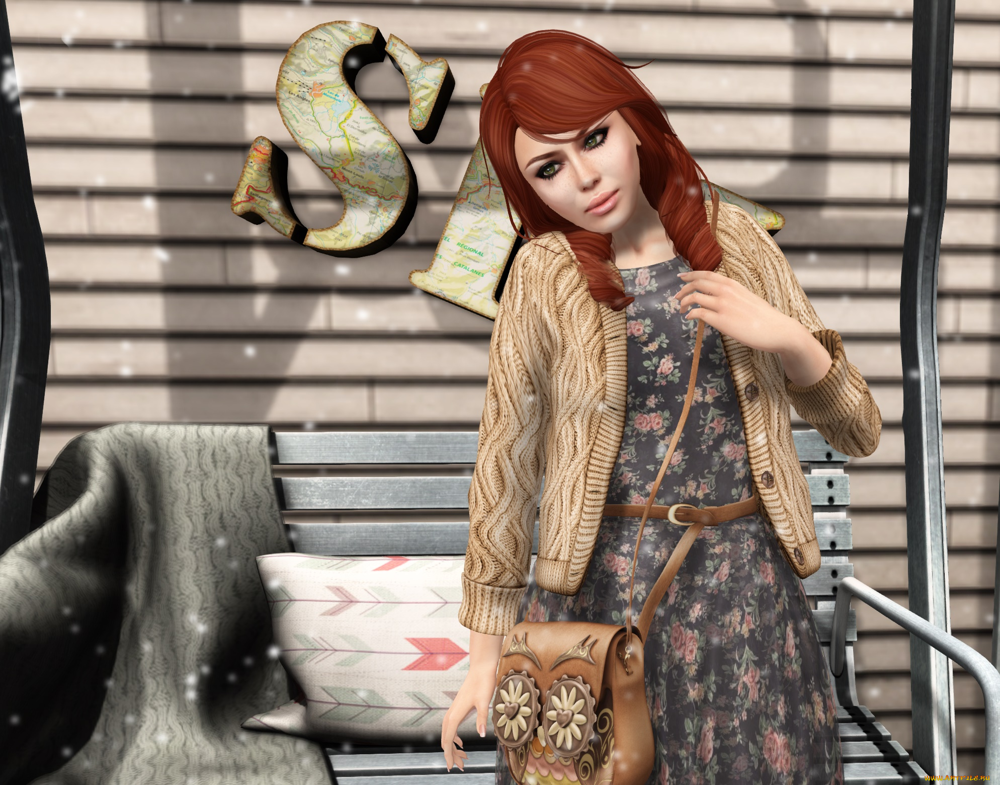 3д, графика, люди, , people, фон, взгляд, девушка