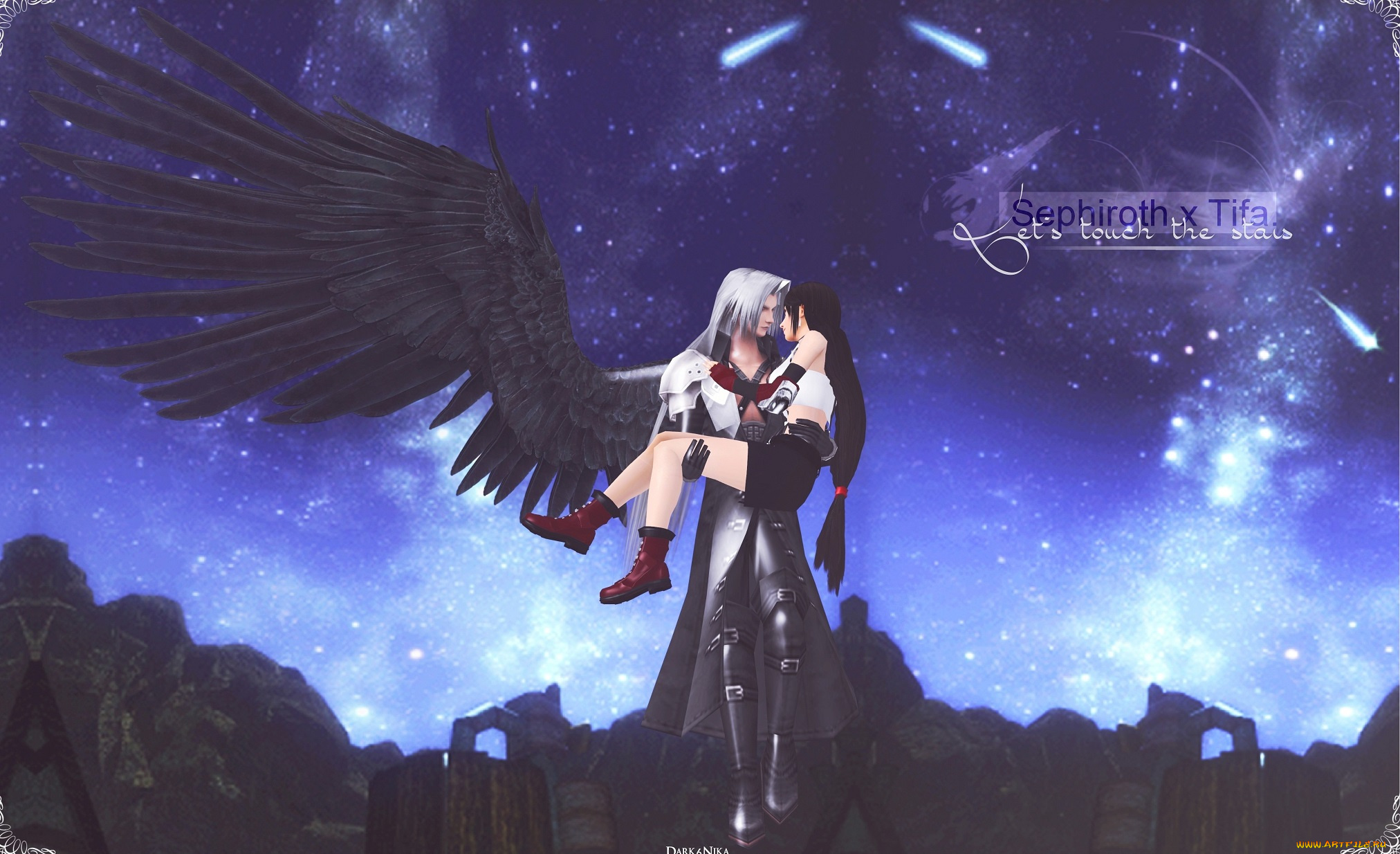 видео, игры, final, fantasy, vii, пара