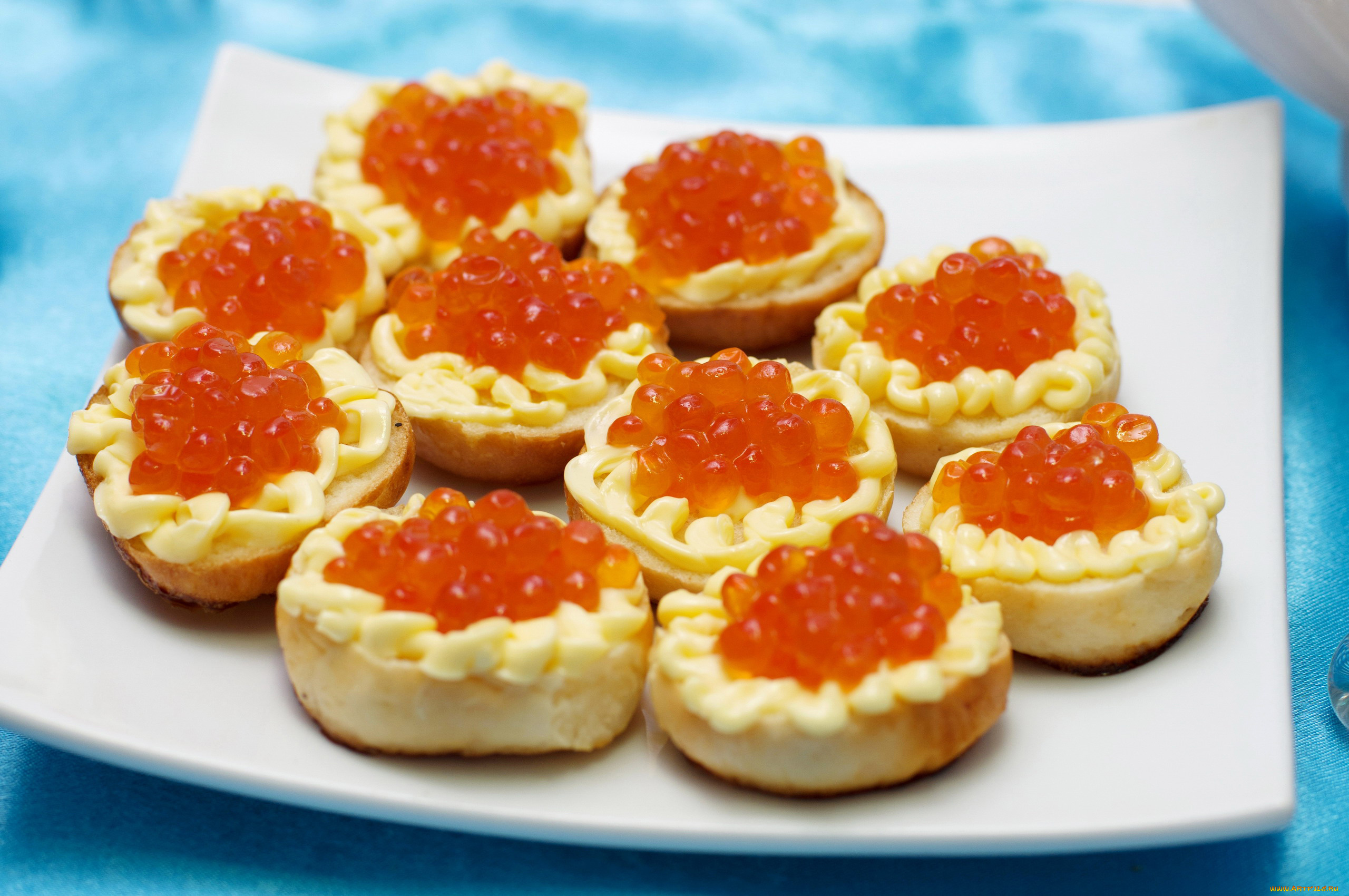 еда, икра, тарталетки