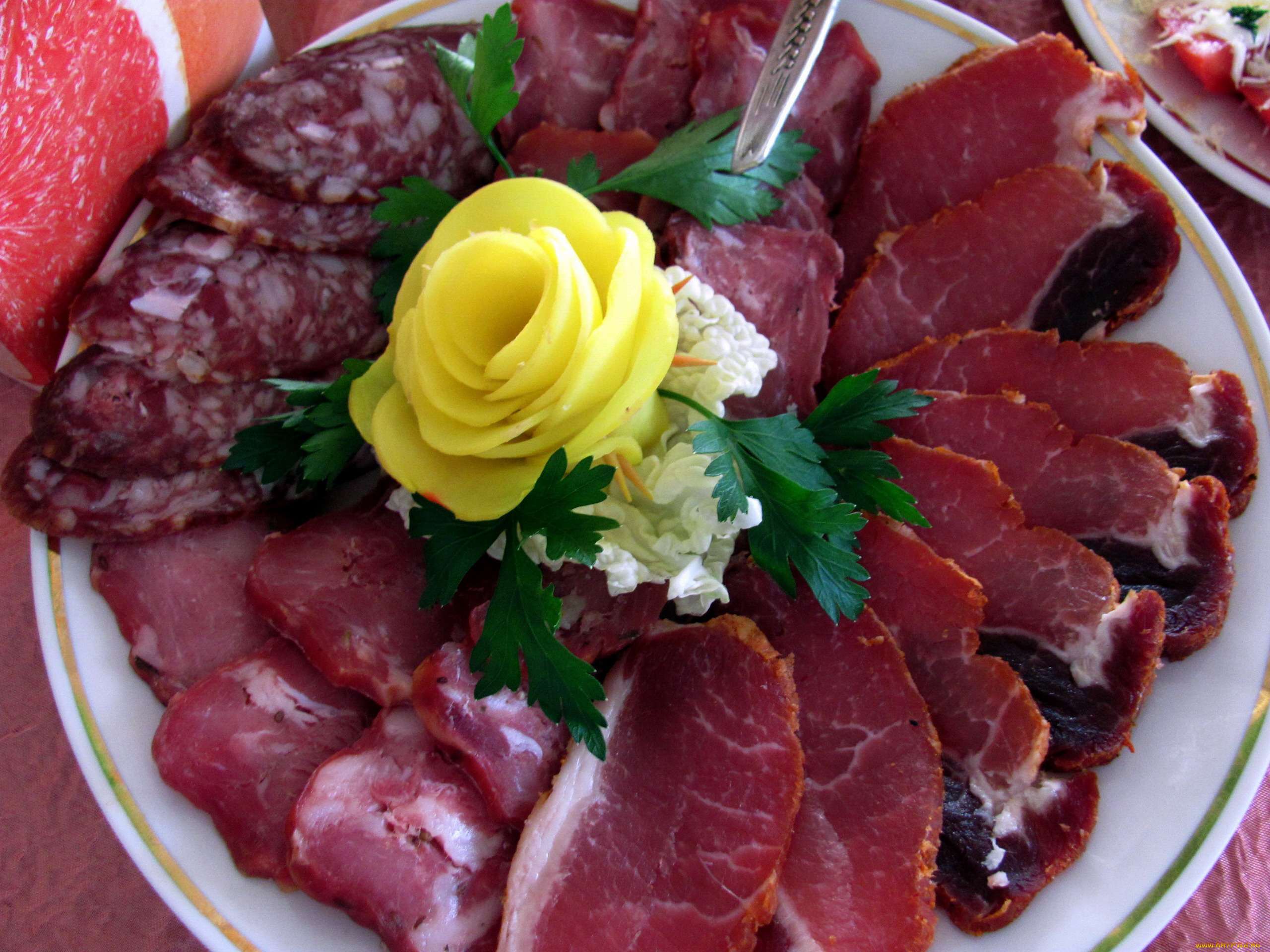 еда, колбасные, изделия, ассорти