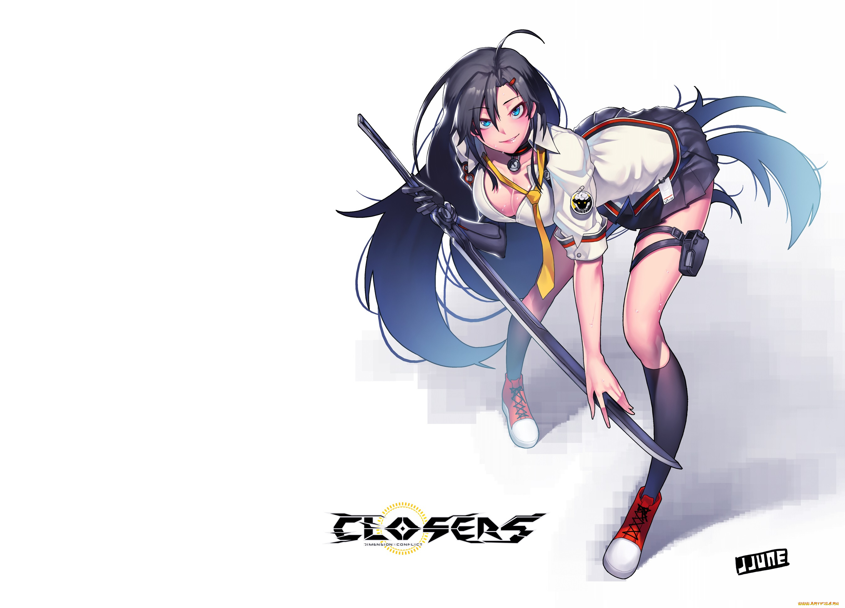аниме, closers, девушка